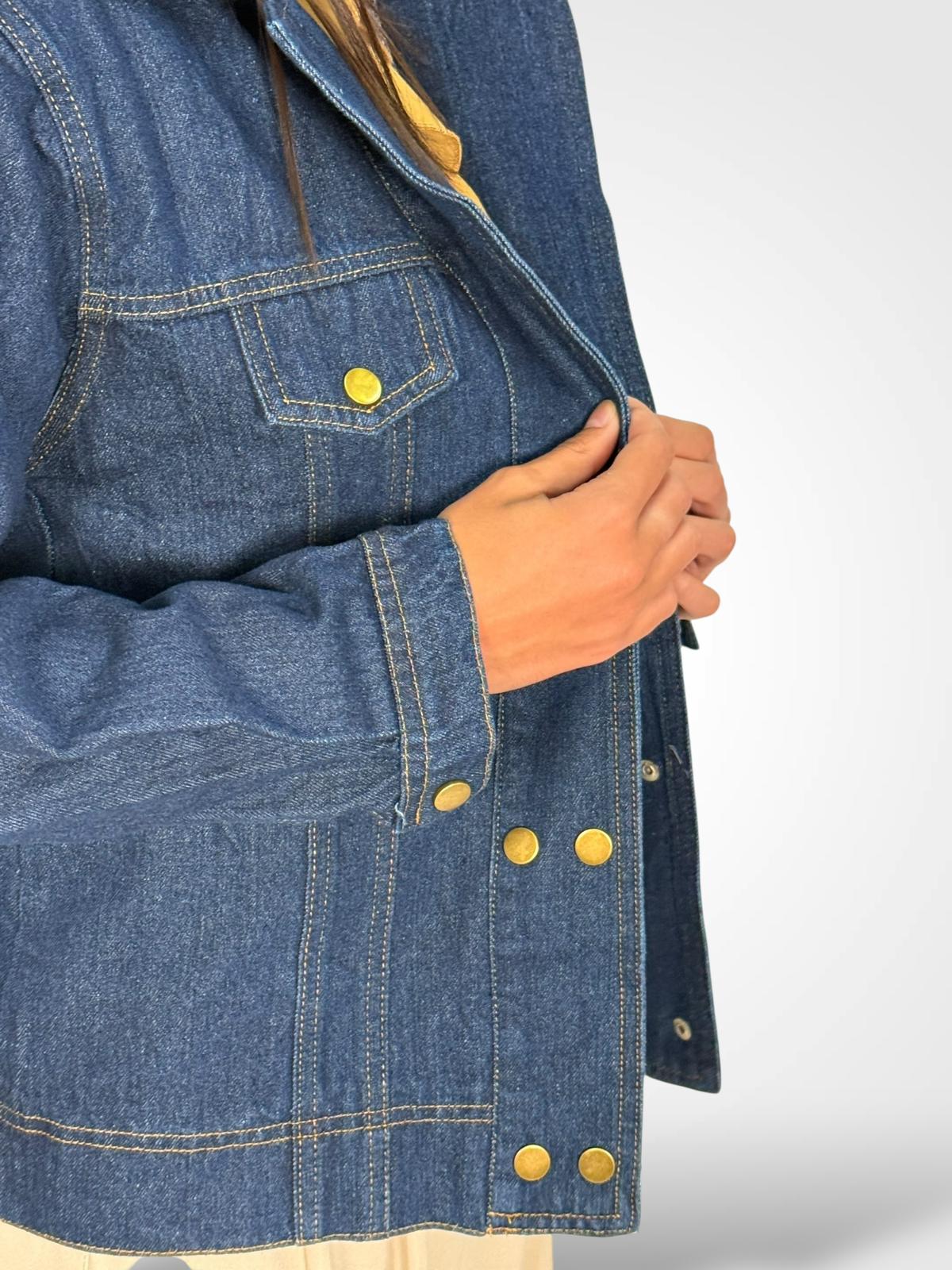 CHAQUETA DENIM OSCURO