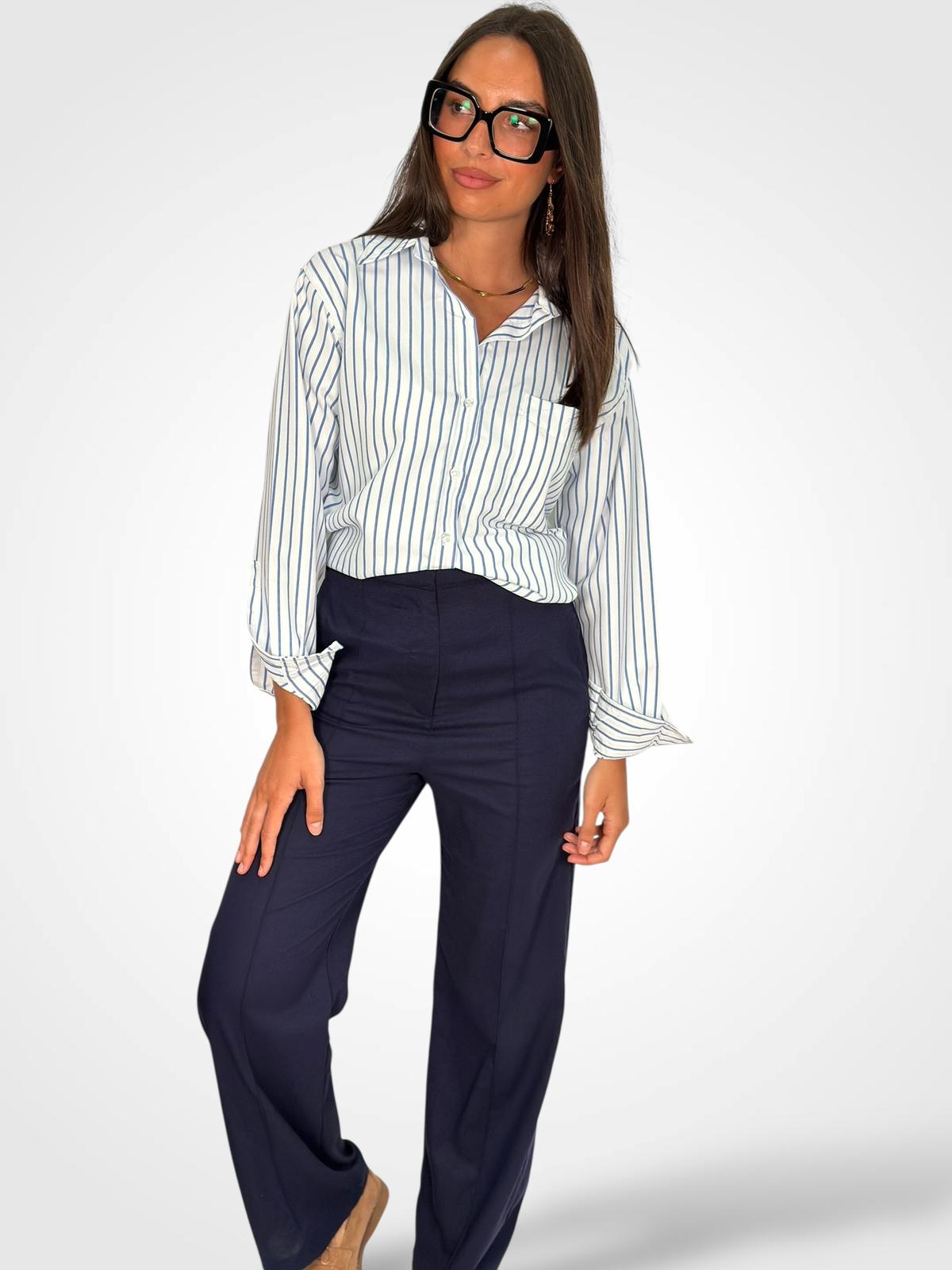 CAMISA RAYA AZUL 2