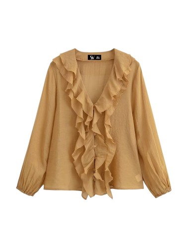 CAMISA GASA VOLANTES