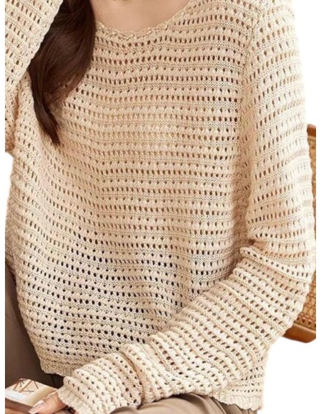 Jersey Boho detalle tejido