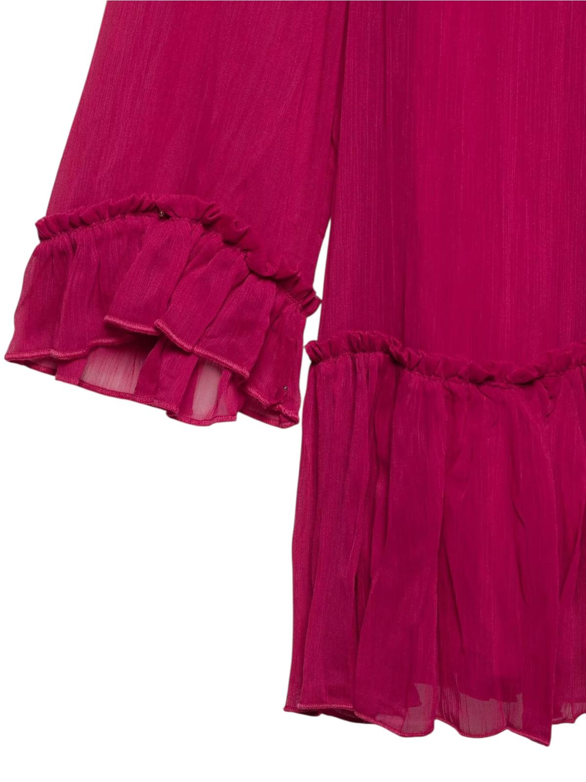 VESTIDO GASA BURUNDY