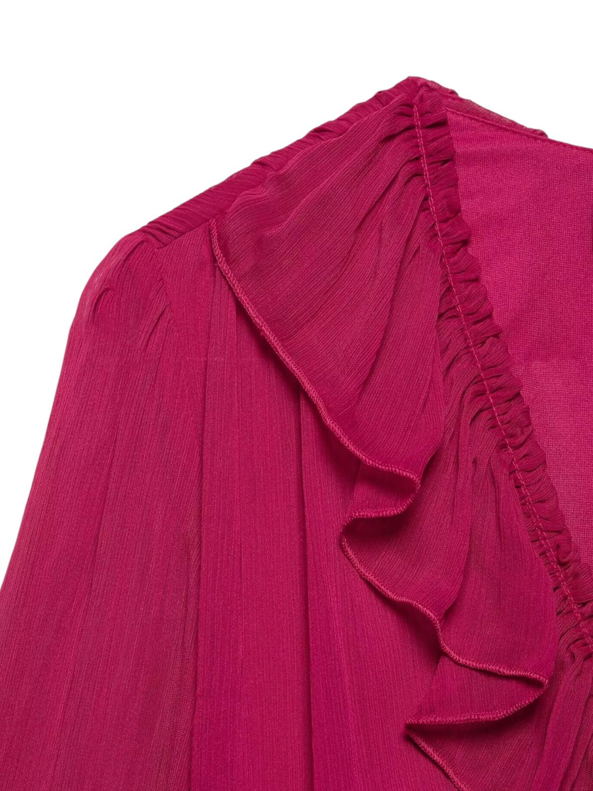 VESTIDO GASA BURUNDY