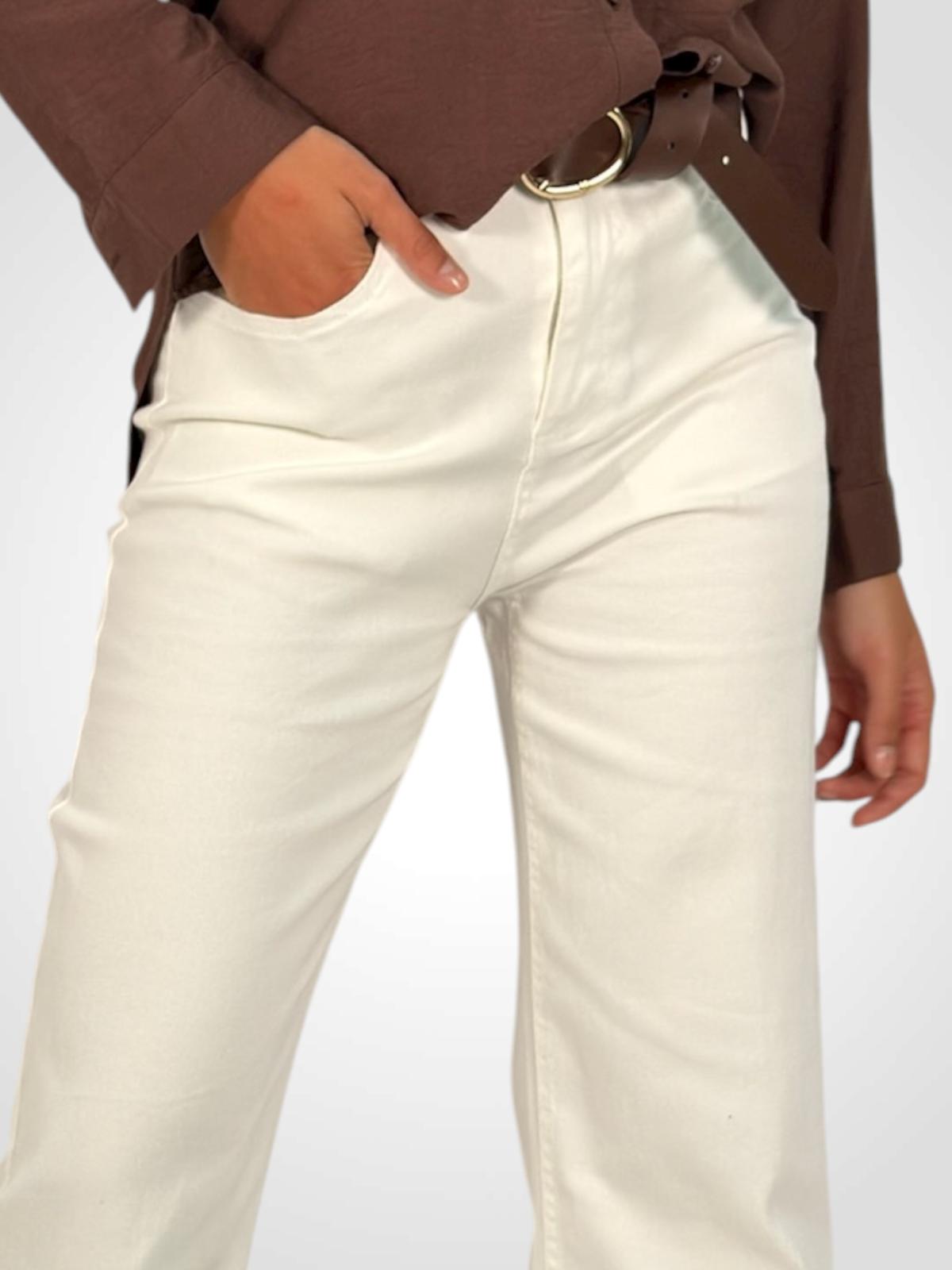 Pantalón Ancho Denim detalle