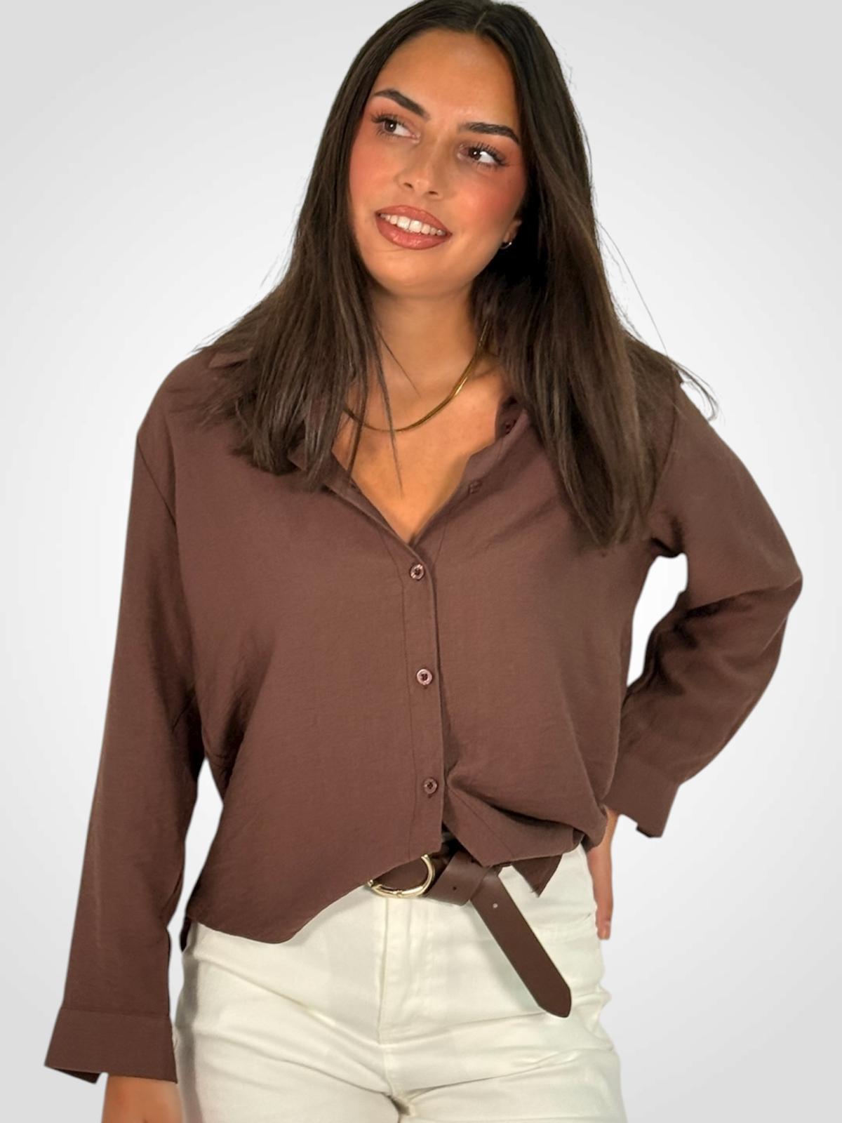 CAMISA MARRON