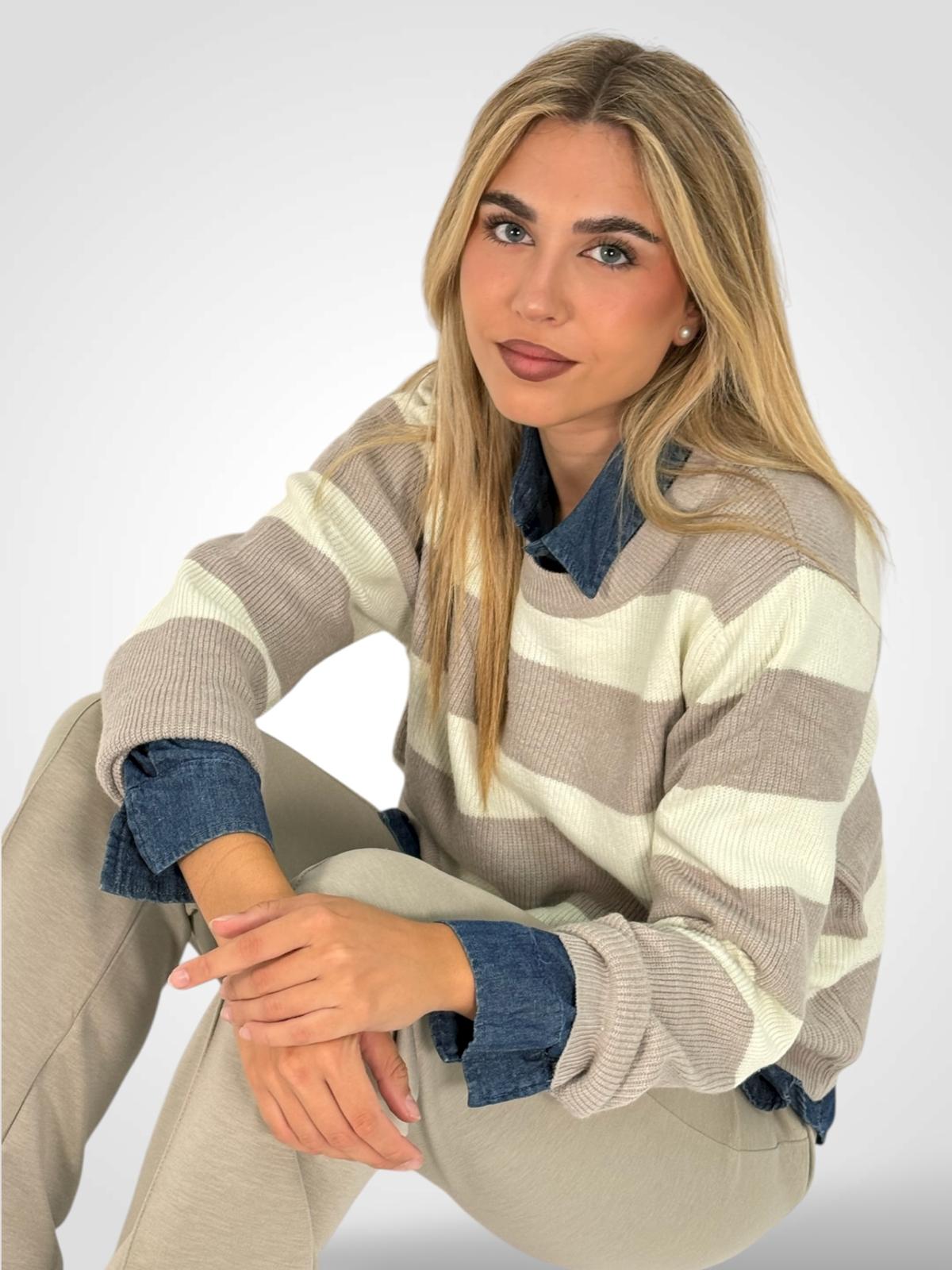 Jersey Lana Rayas SIGLERWOMAN vista frontal