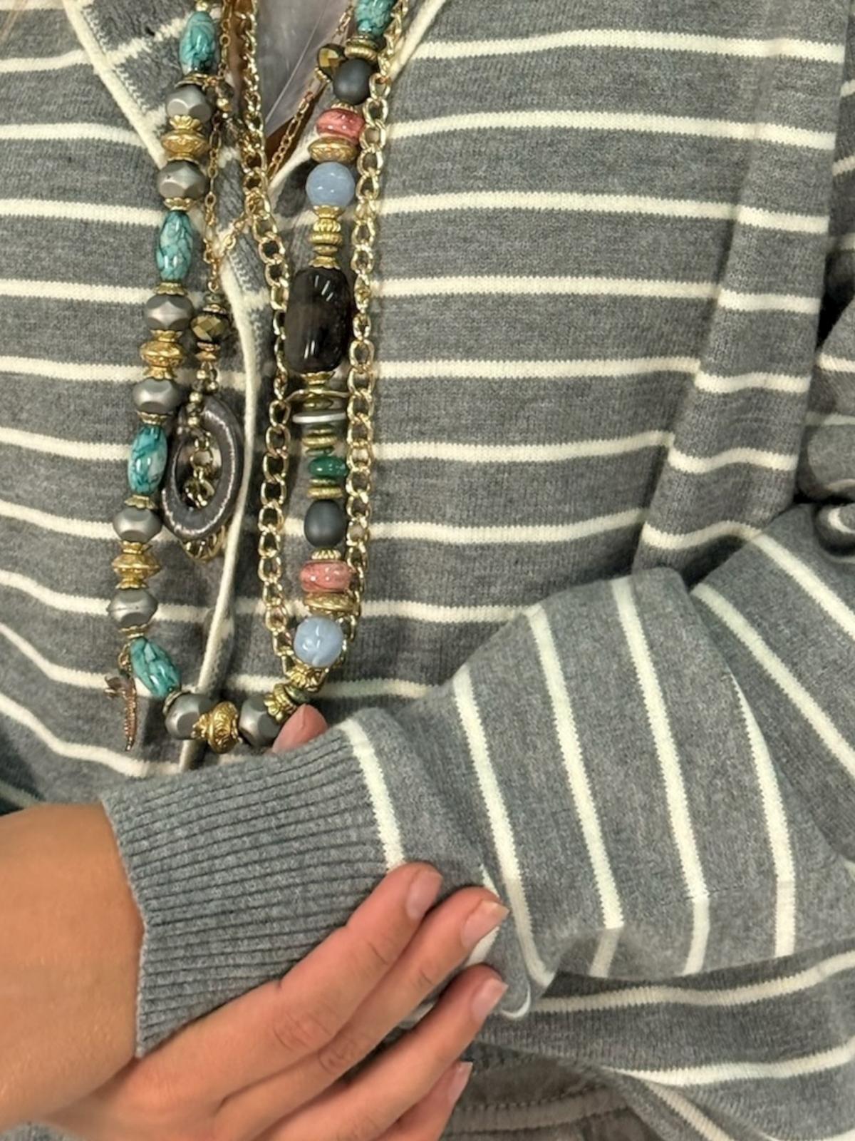 Cardigan Rayas SIGLERWOMAN vista frontal