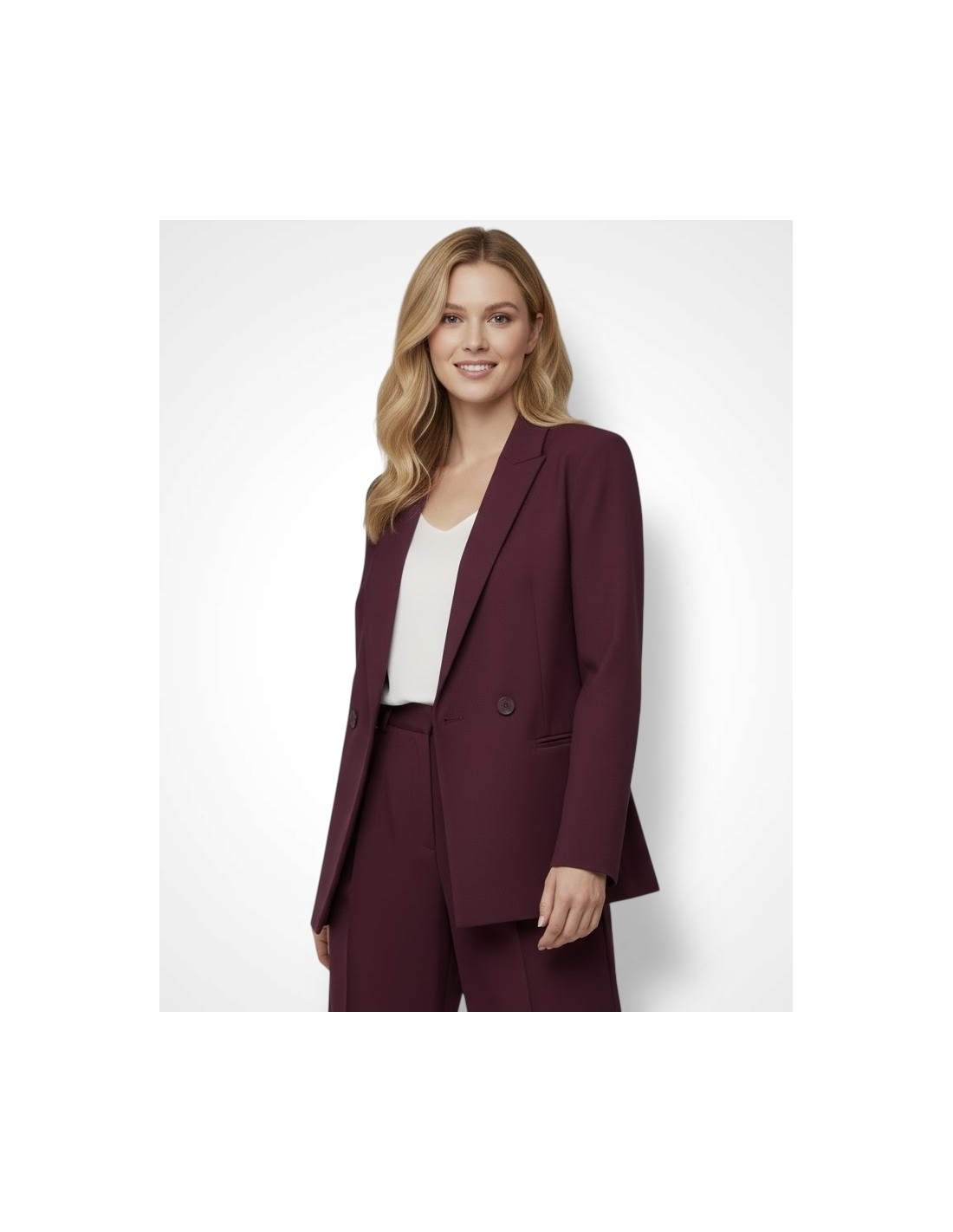 Blazer Burdeos SIGLERWOMAN detalle