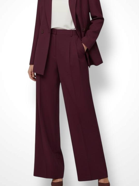 PANTALON PALAZZO BURDEOS