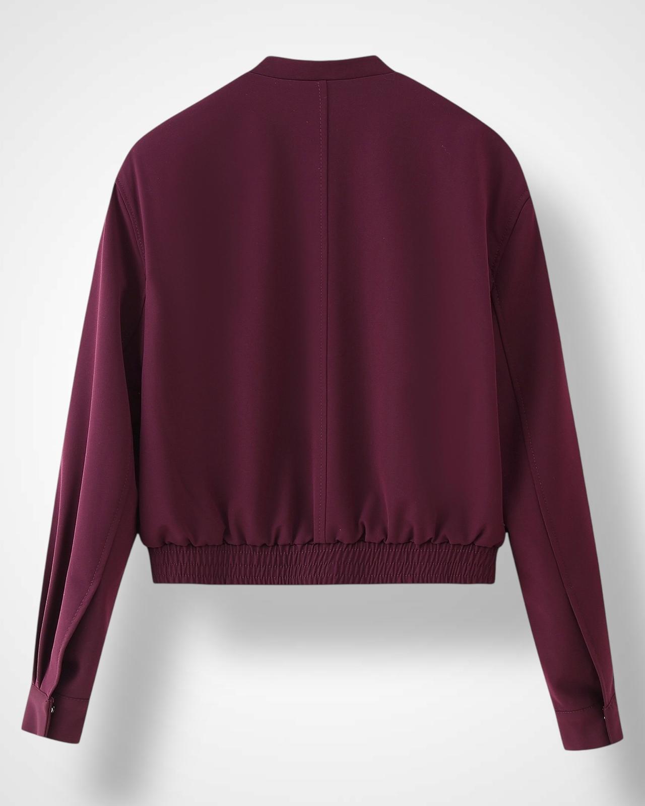 CHAQUETA BOMBER BURDEOS