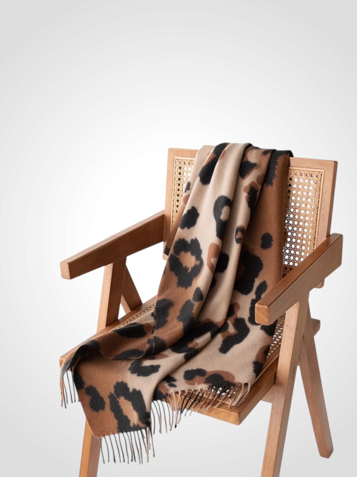 BUFANDA LEOPARDO 60X190