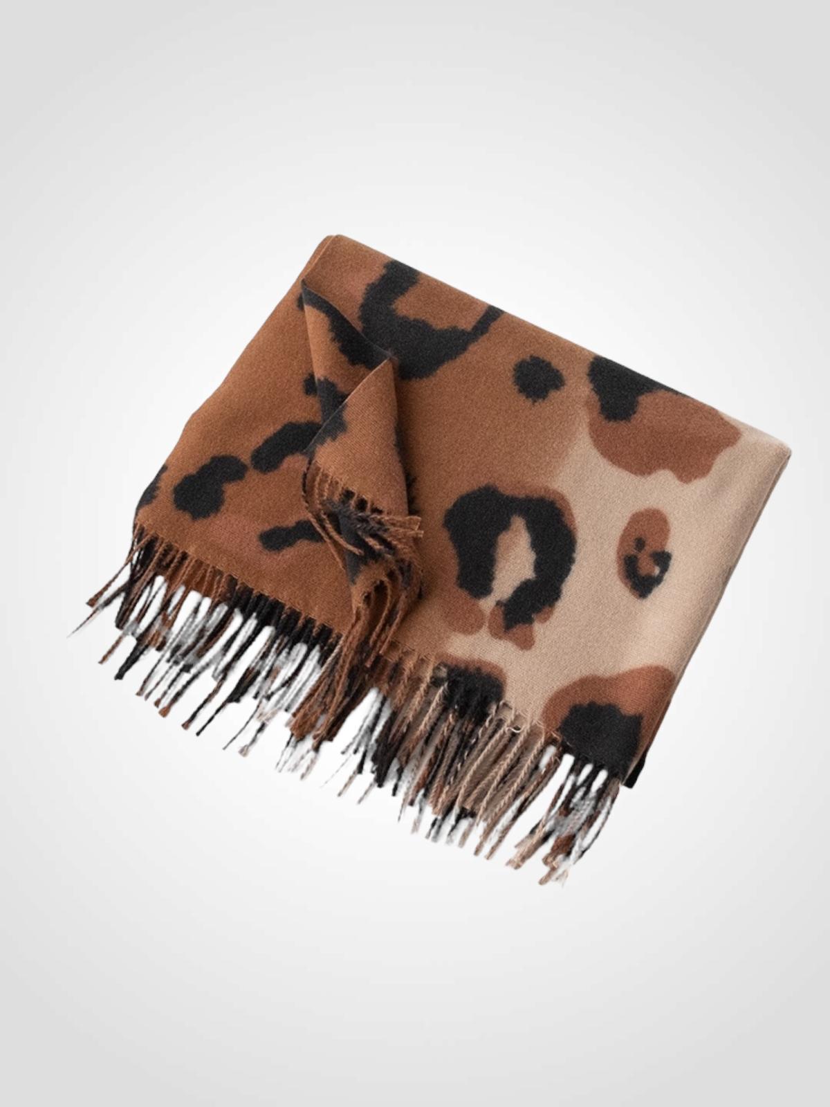 BUFANDA LEOPARDO 60X190