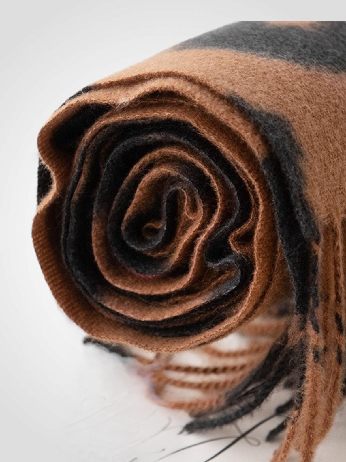 BUFANDA LEOPARDO 60X190