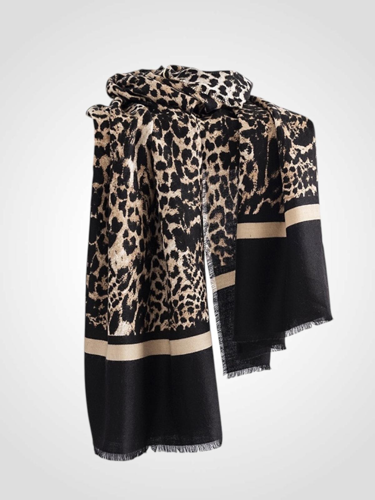 BUFANDA FINA LEOPARDO 65X190