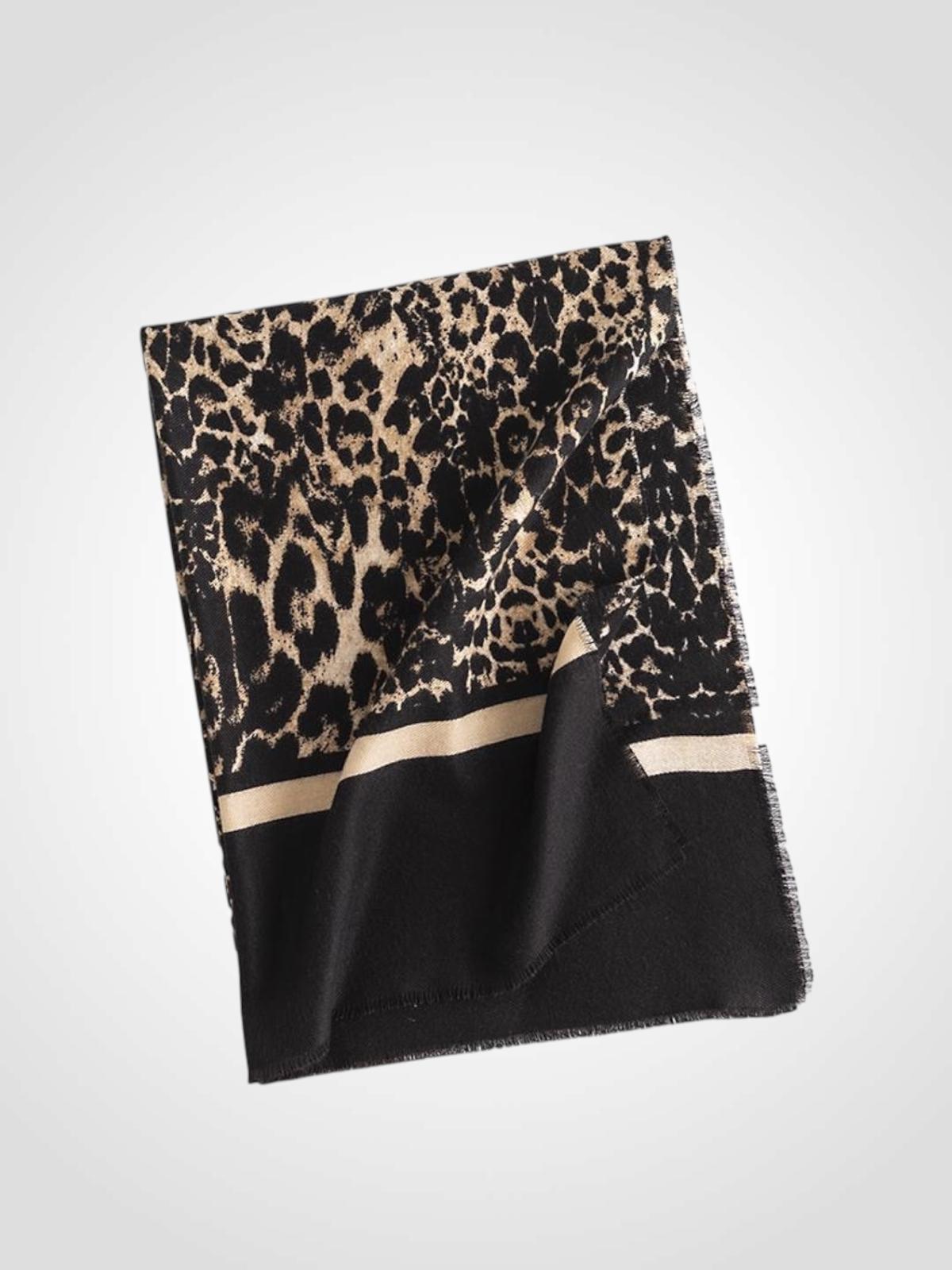 BUFANDA FINA LEOPARDO 65X190