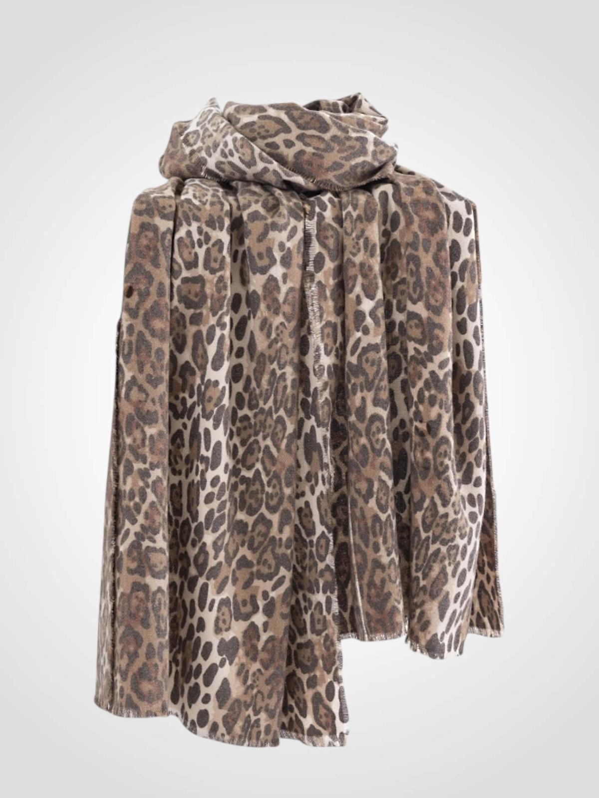 BUFANDA FINA LEOPARDO 60X190