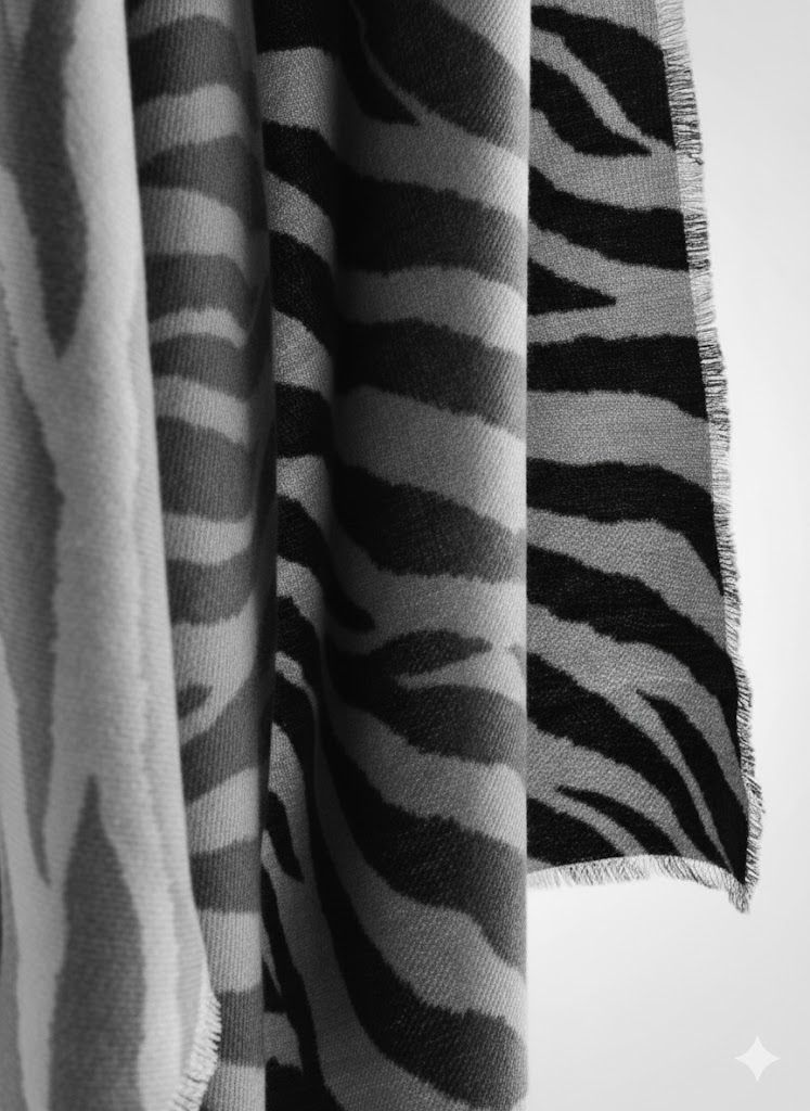 BUFANDA CEBRA 62X190
