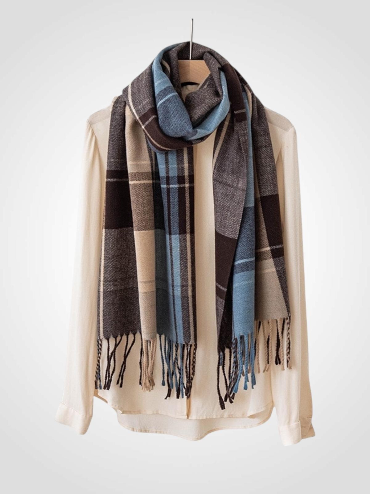 BUFANDA CUADROS 65X200