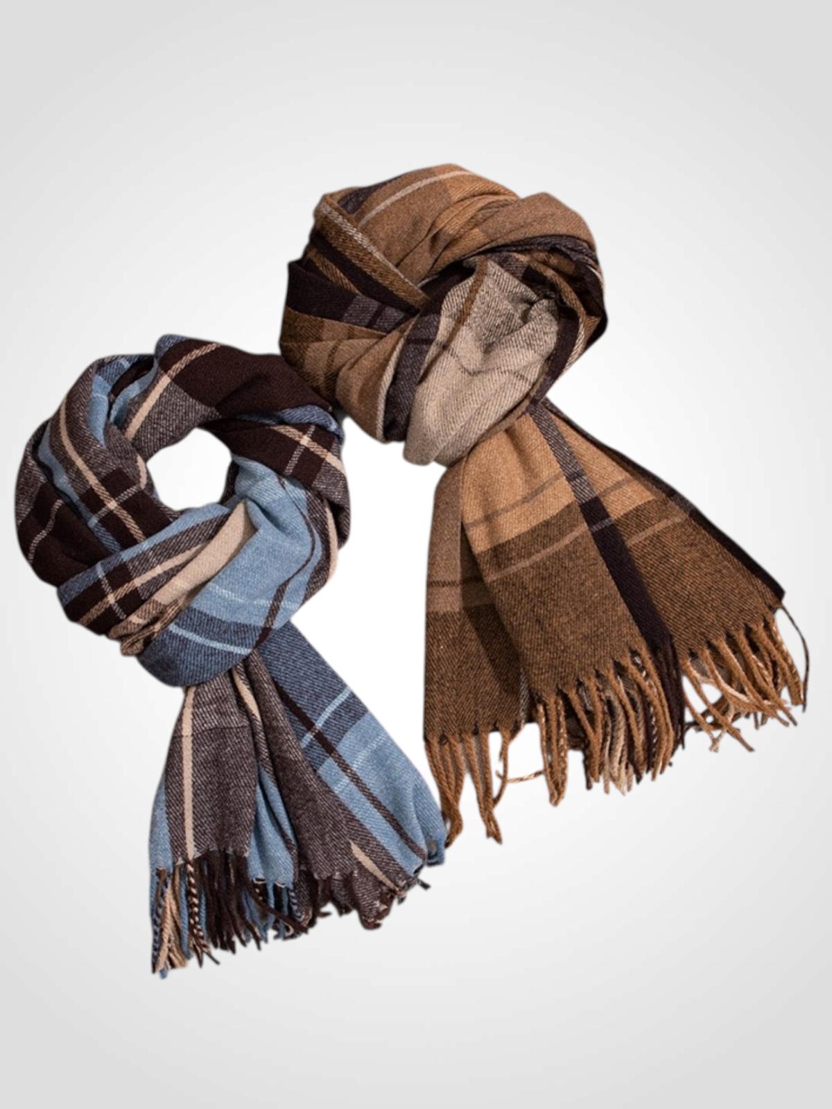 BUFANDA CUADROS 65X200