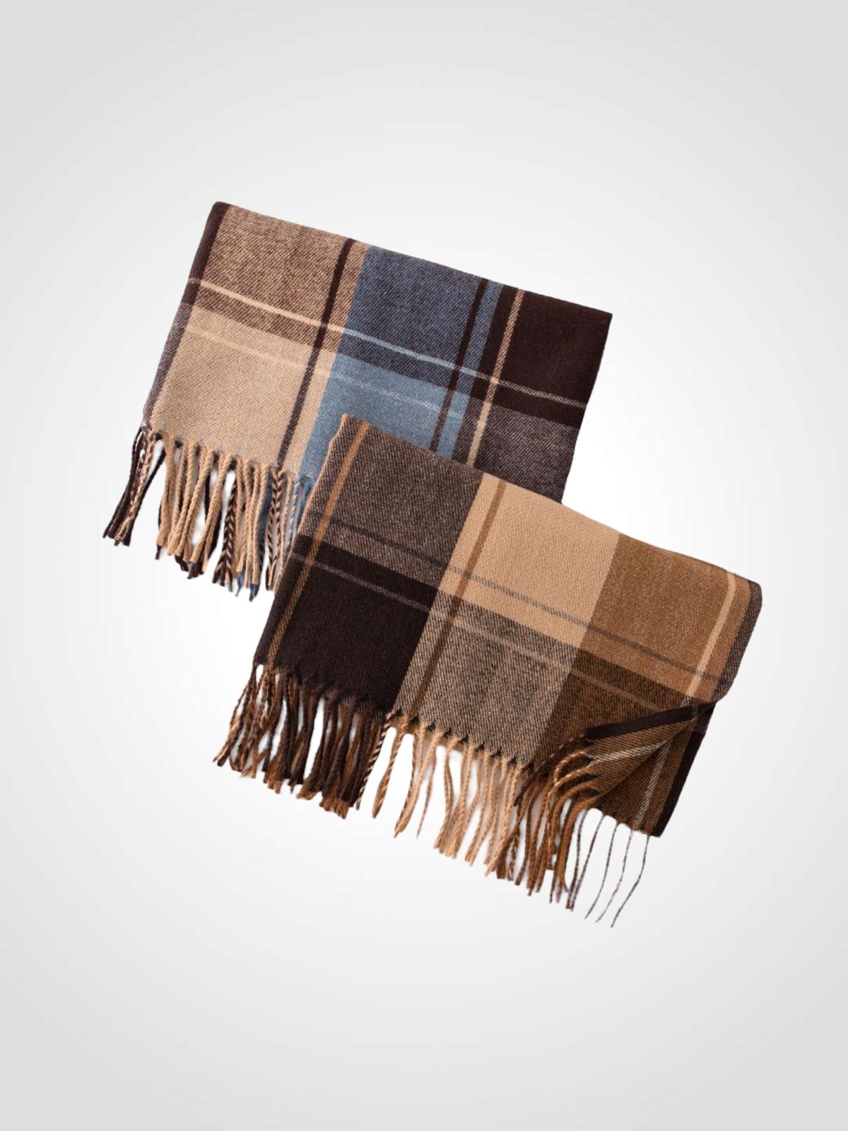 BUFANDA CUADROS 65X200