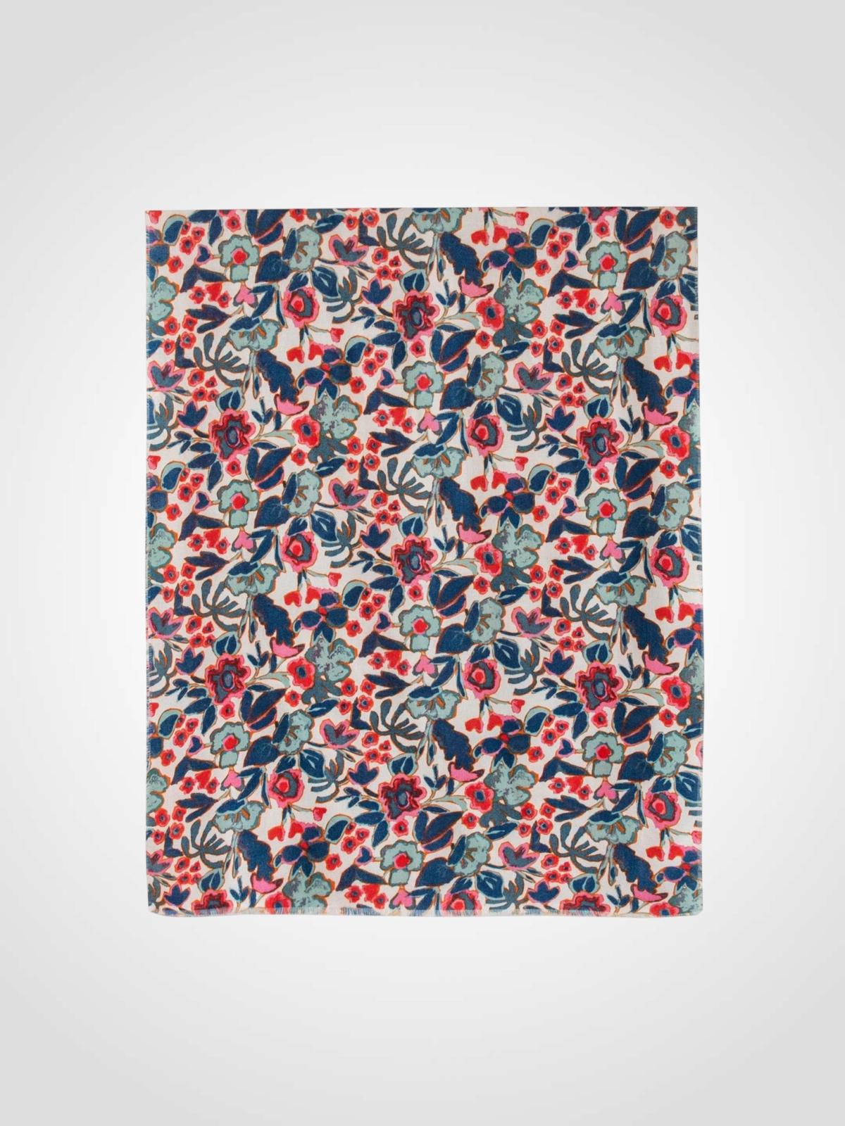 BUFANDA FLORES 70X180