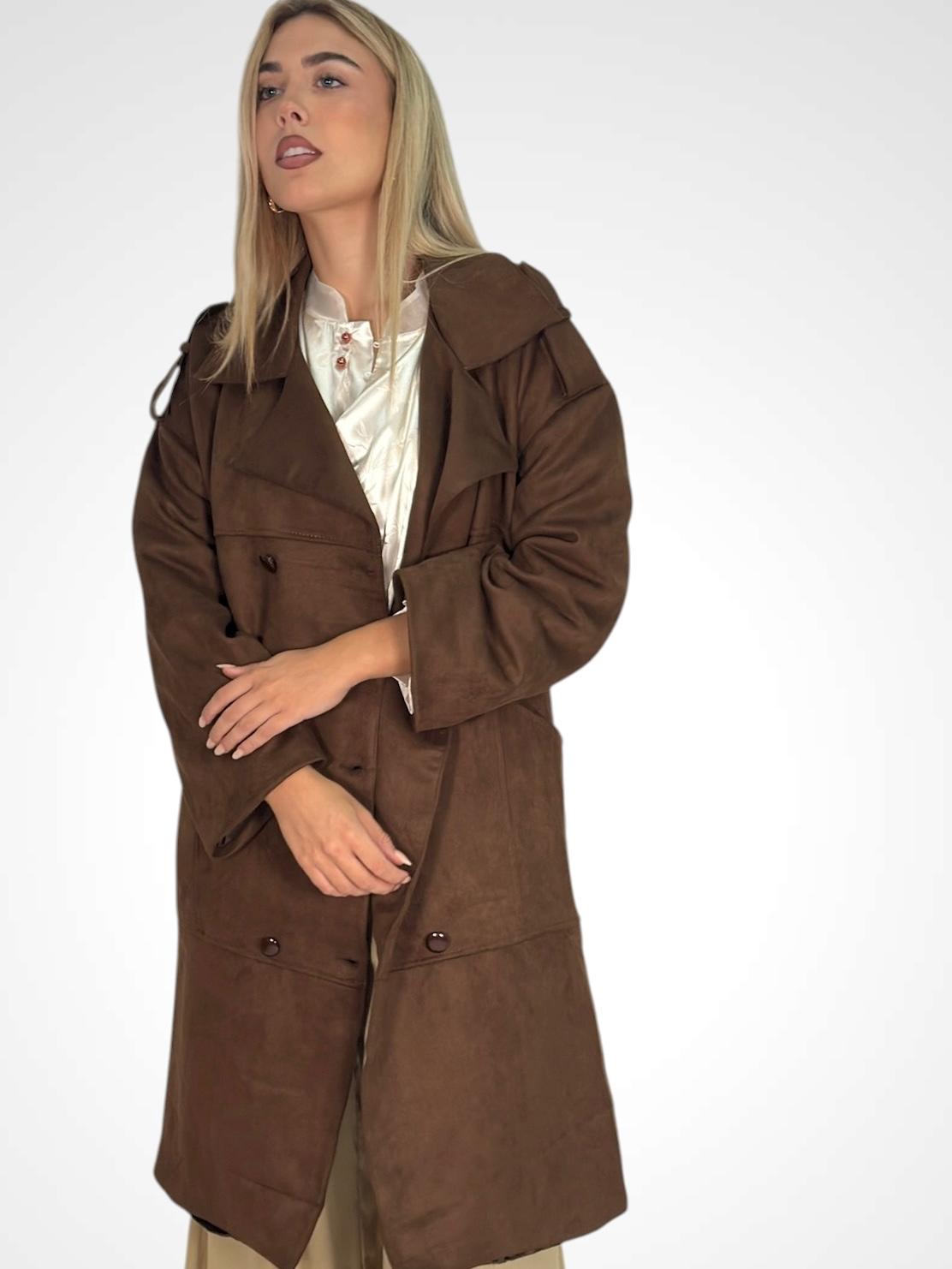 ABRIGO OVERSIZE ANTELINA MARRON