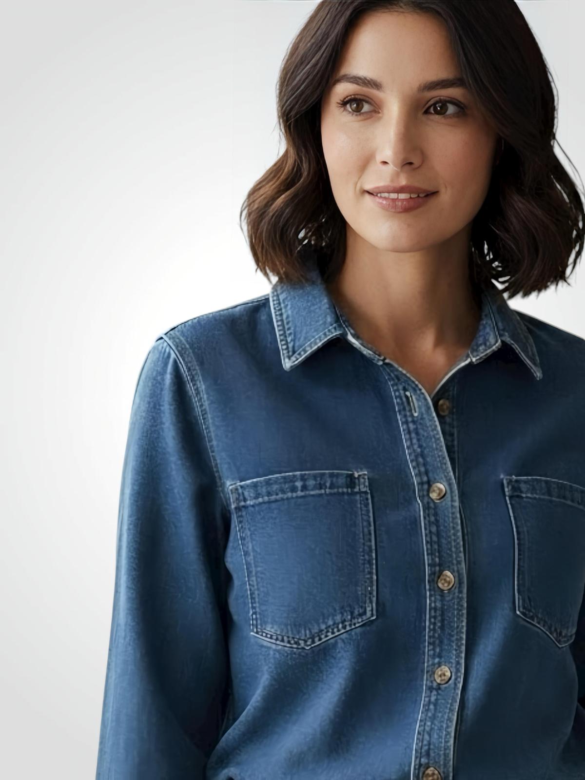 CHAQUETA SOBRECAMISA DENIM