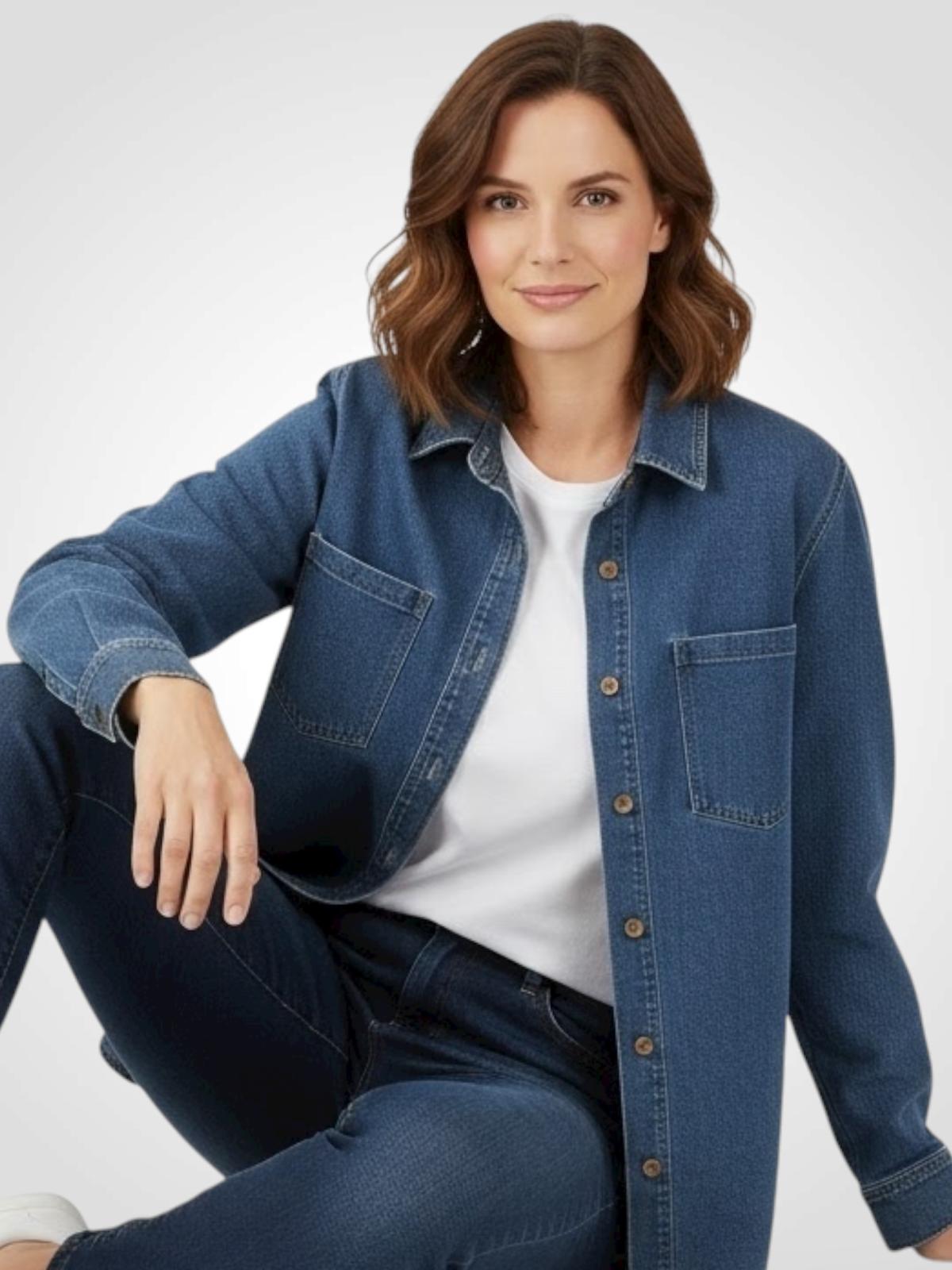 CHAQUETA SOBRECAMISA DENIM