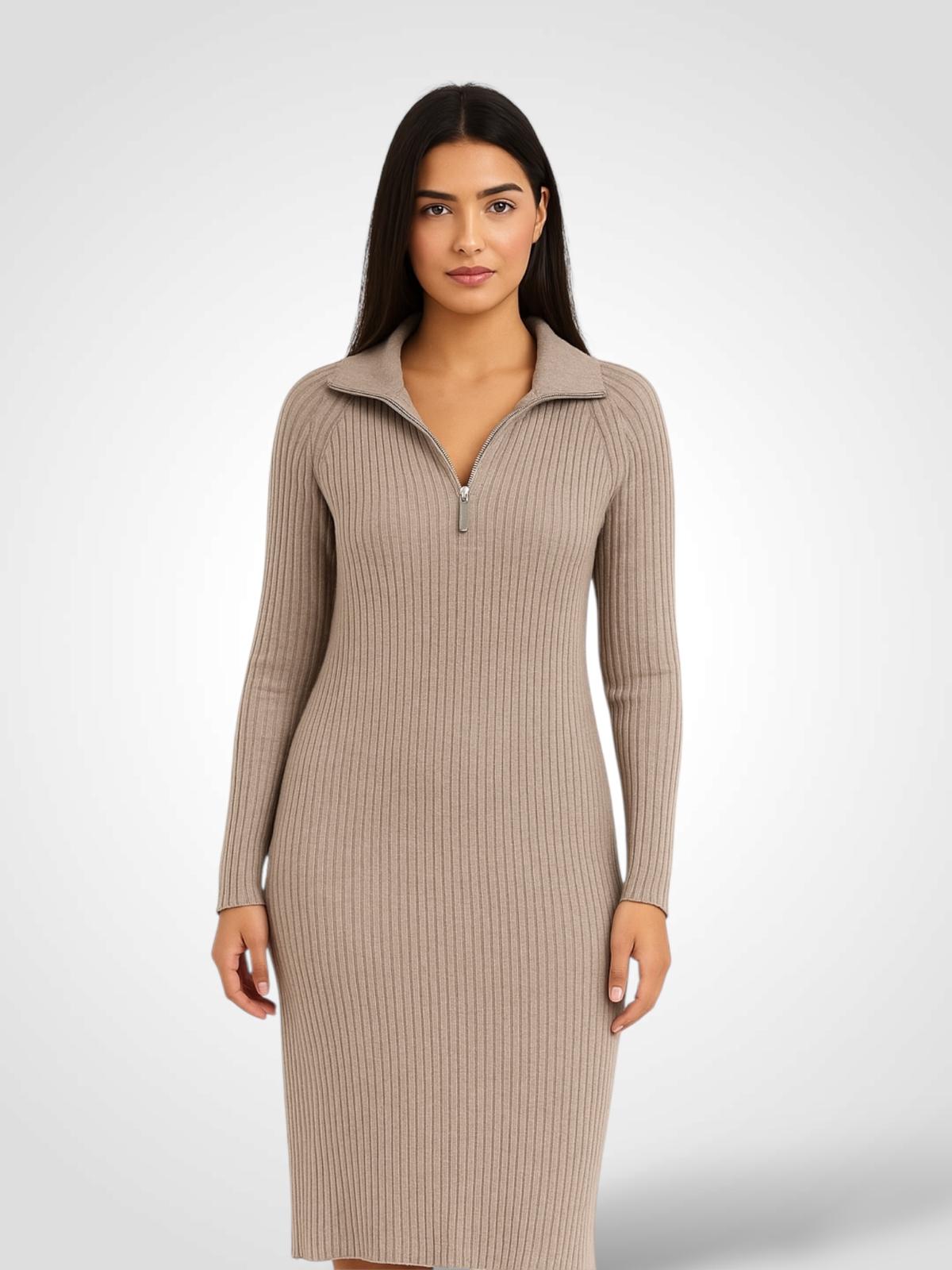 VESTIDO LANA CREMALLERA