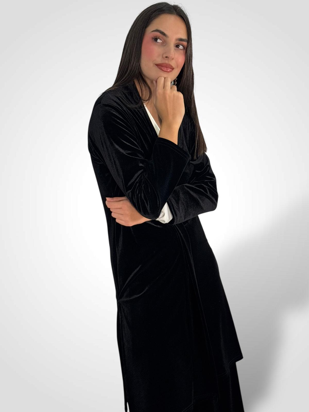 CARDIGAN TERCIOPELO LARGO