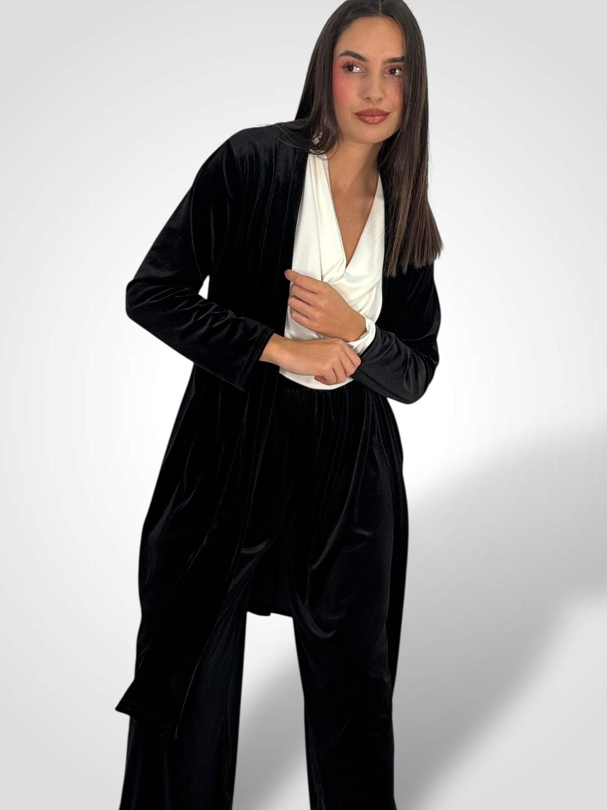 CARDIGAN TERCIOPELO LARGO