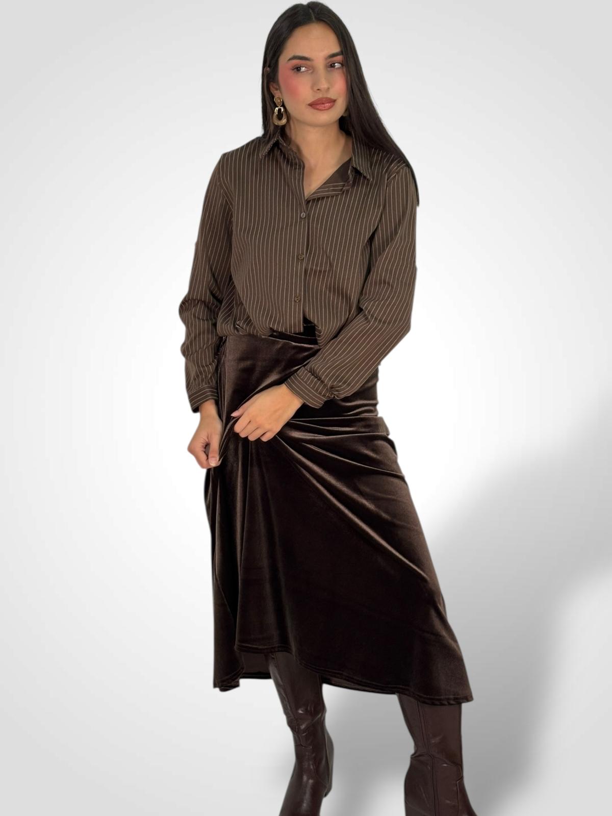 FALDA TERCIOPELO MIDI 2