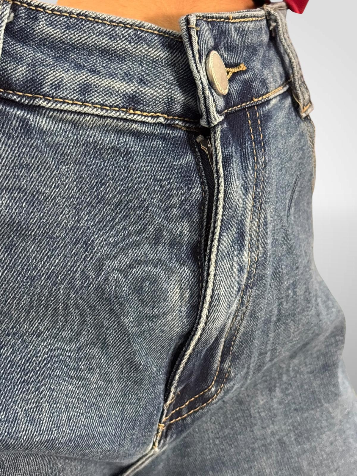 PANTALON WIDE LEG DENIM