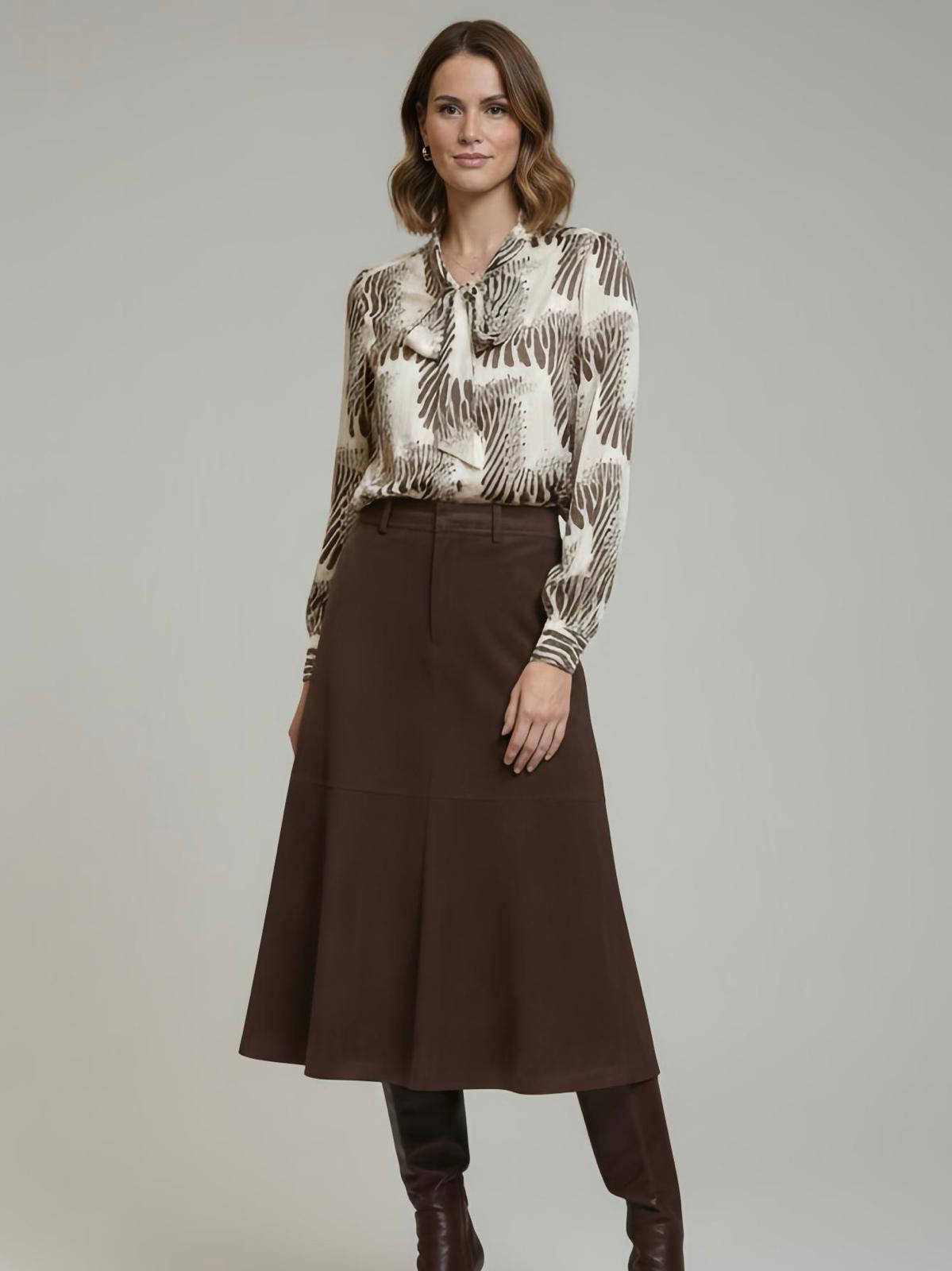 FALDA ANTELINA MARRON