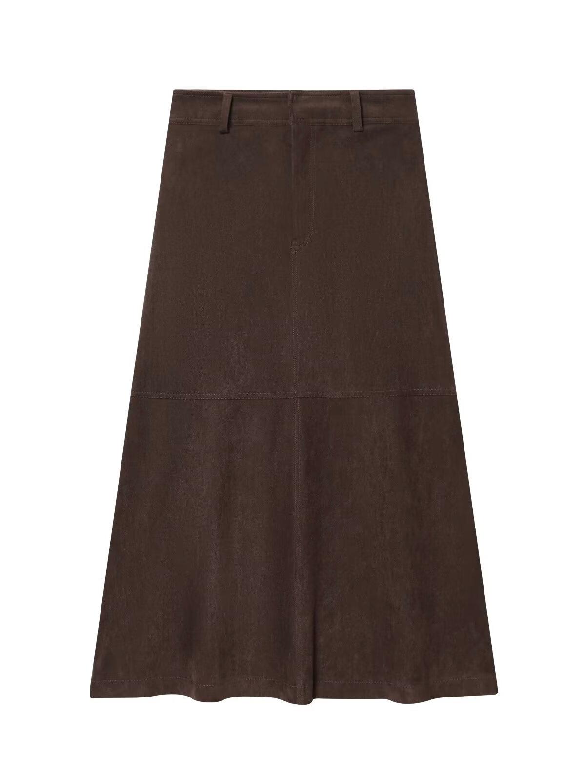 FALDA ANTELINA MARRON 2