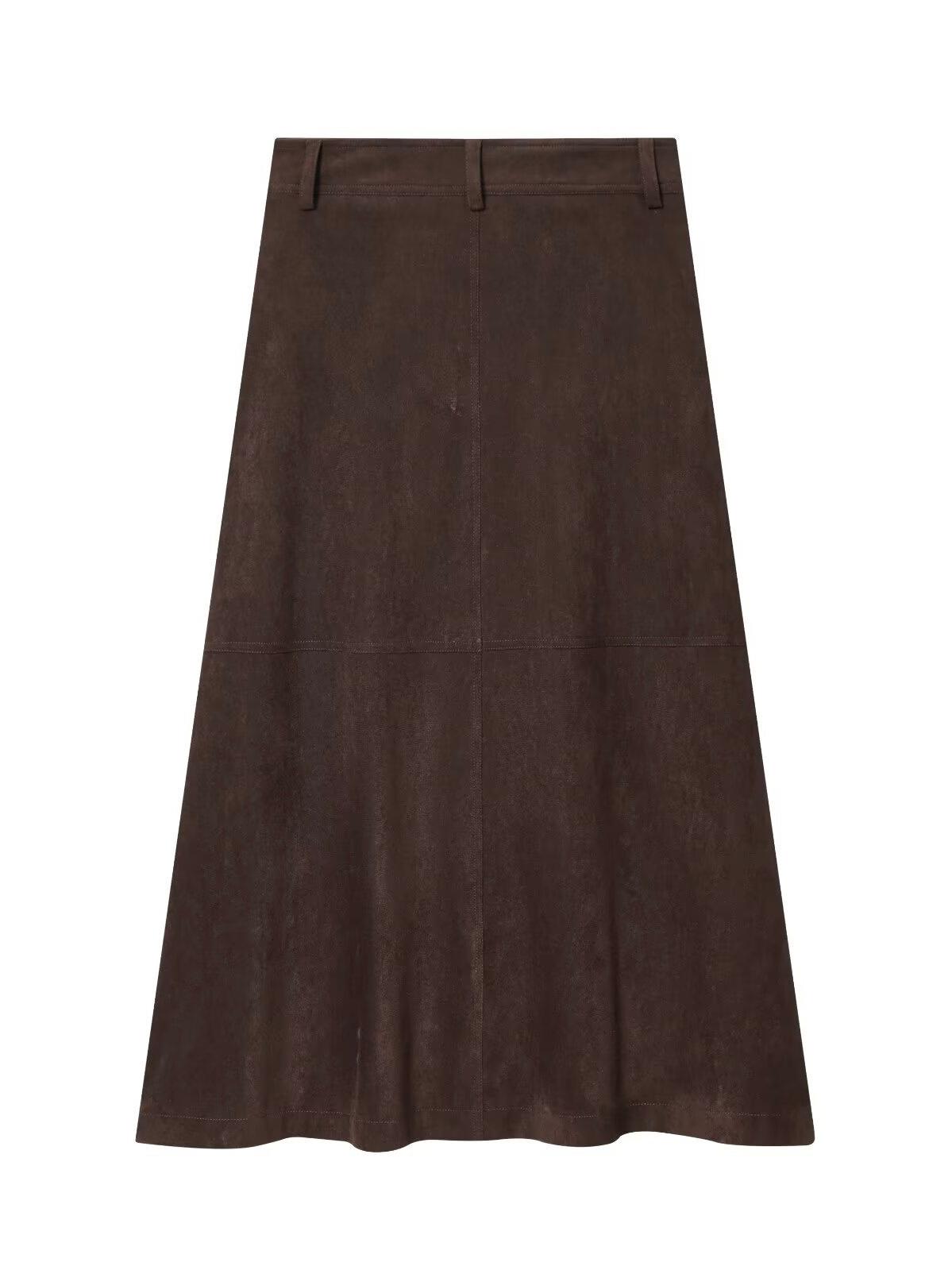 FALDA ANTELINA MARRON