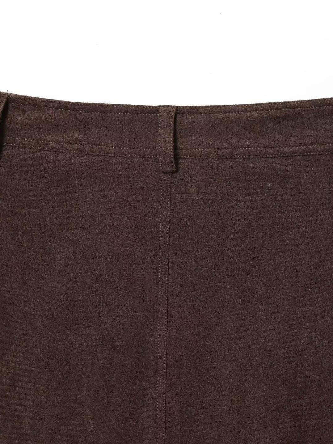 FALDA ANTELINA MARRON