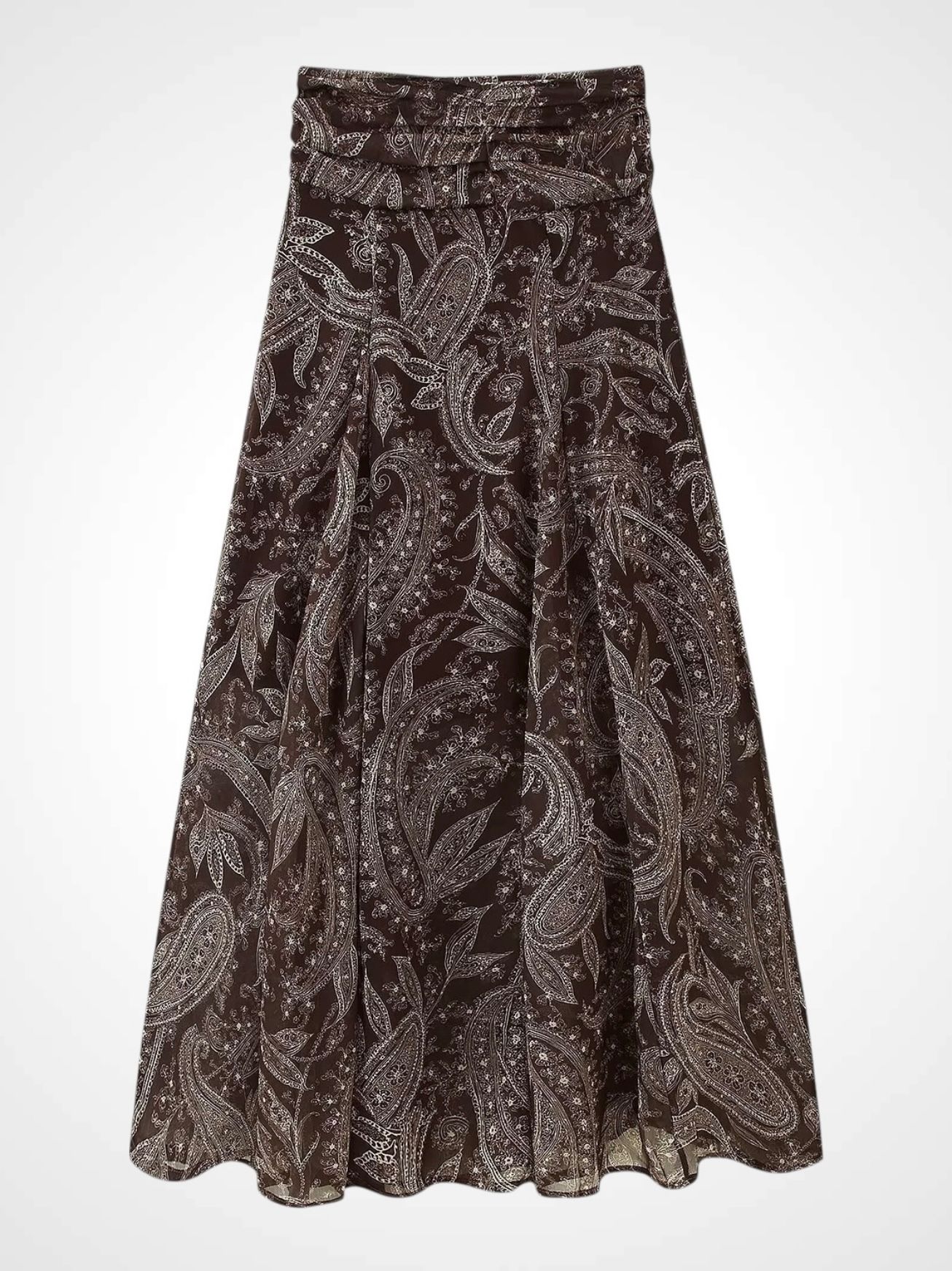 FALDA MIDI ESTAMPADA