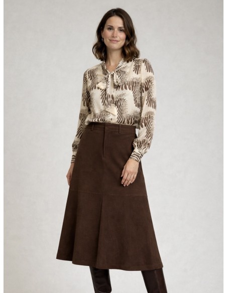 FALDA ANTELINA MARRON