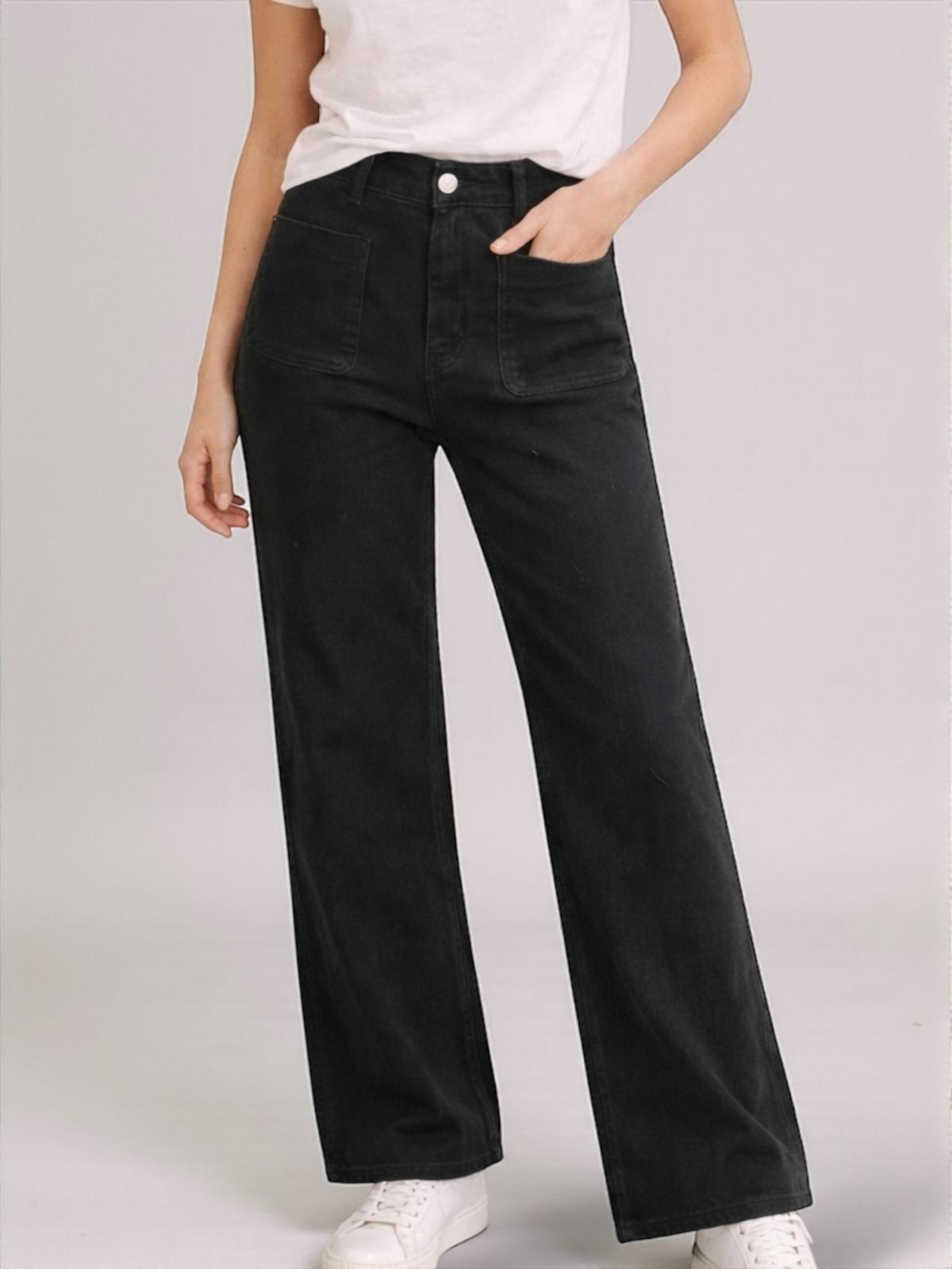 PANTALON WIDE LEG BOLSILLOS 
