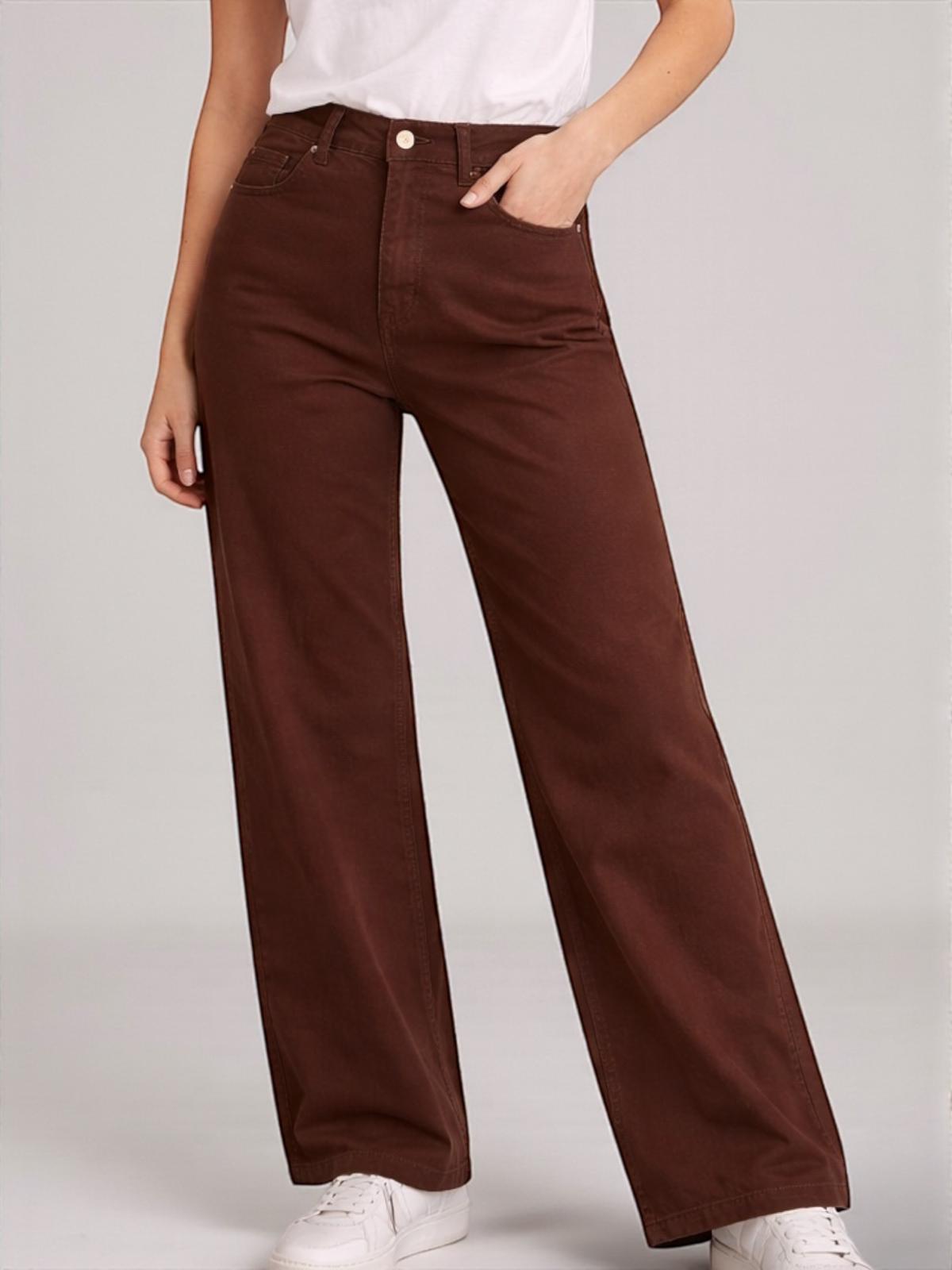 PANTALON ANCHO CHOCOLATE