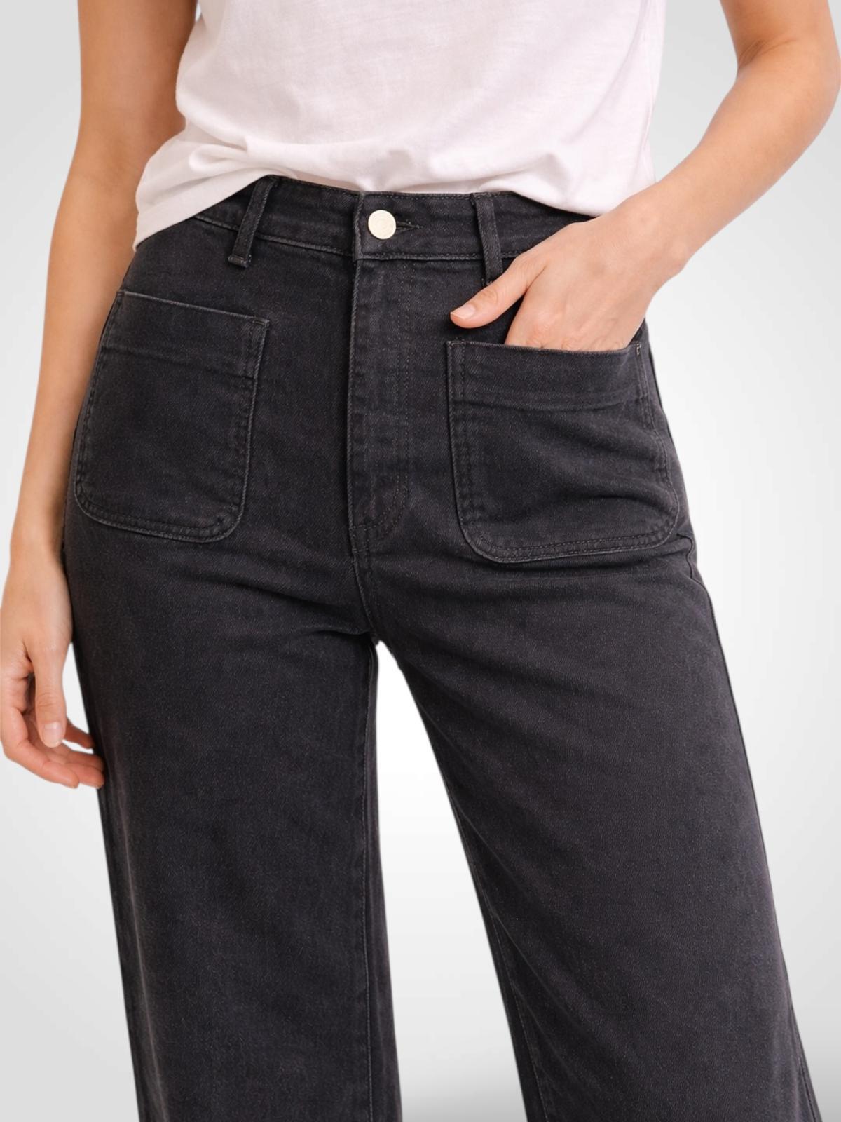 PANTALON WIDE LEG BOLSILLOS 