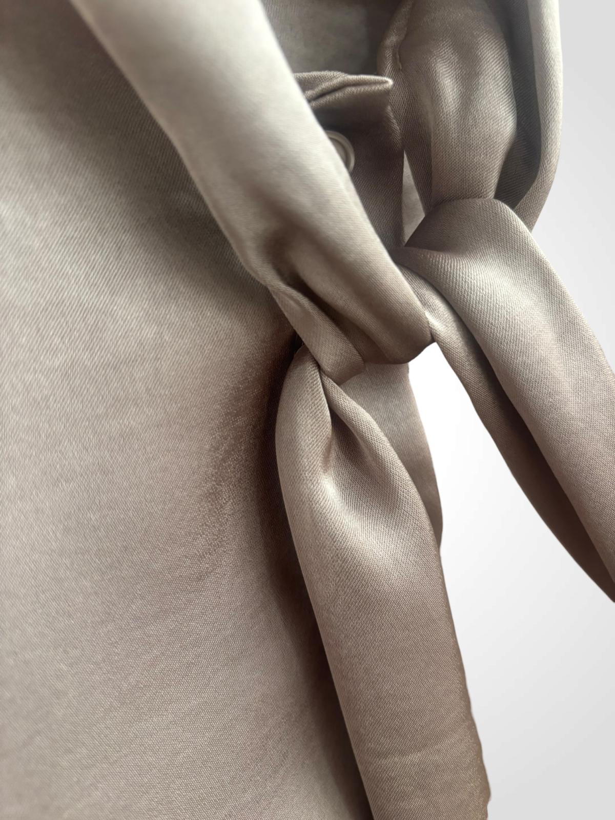 Camisa Satén con Lazo - Vista 2