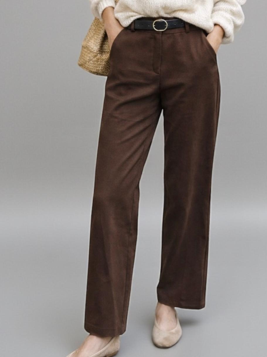 PANTALON PUNTO ROMA ANCHO