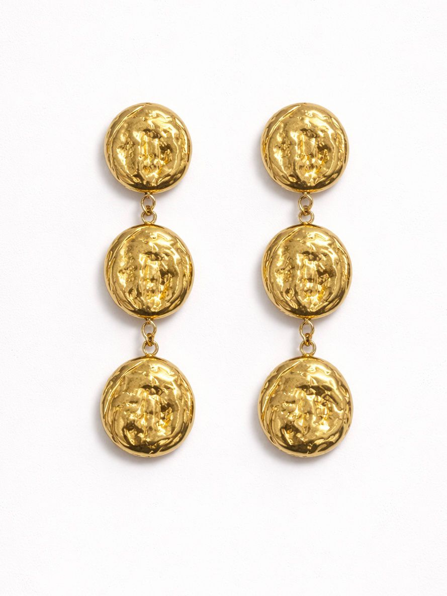 PENDIENTES ACERO TRIPLE