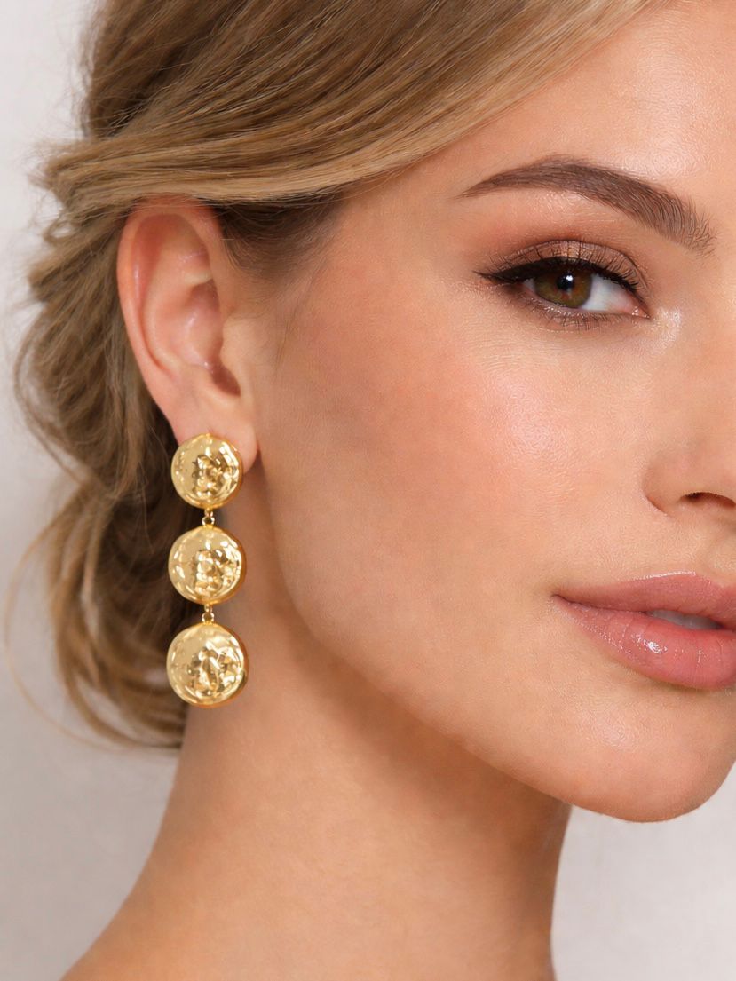 PENDIENTES ACERO TRIPLE