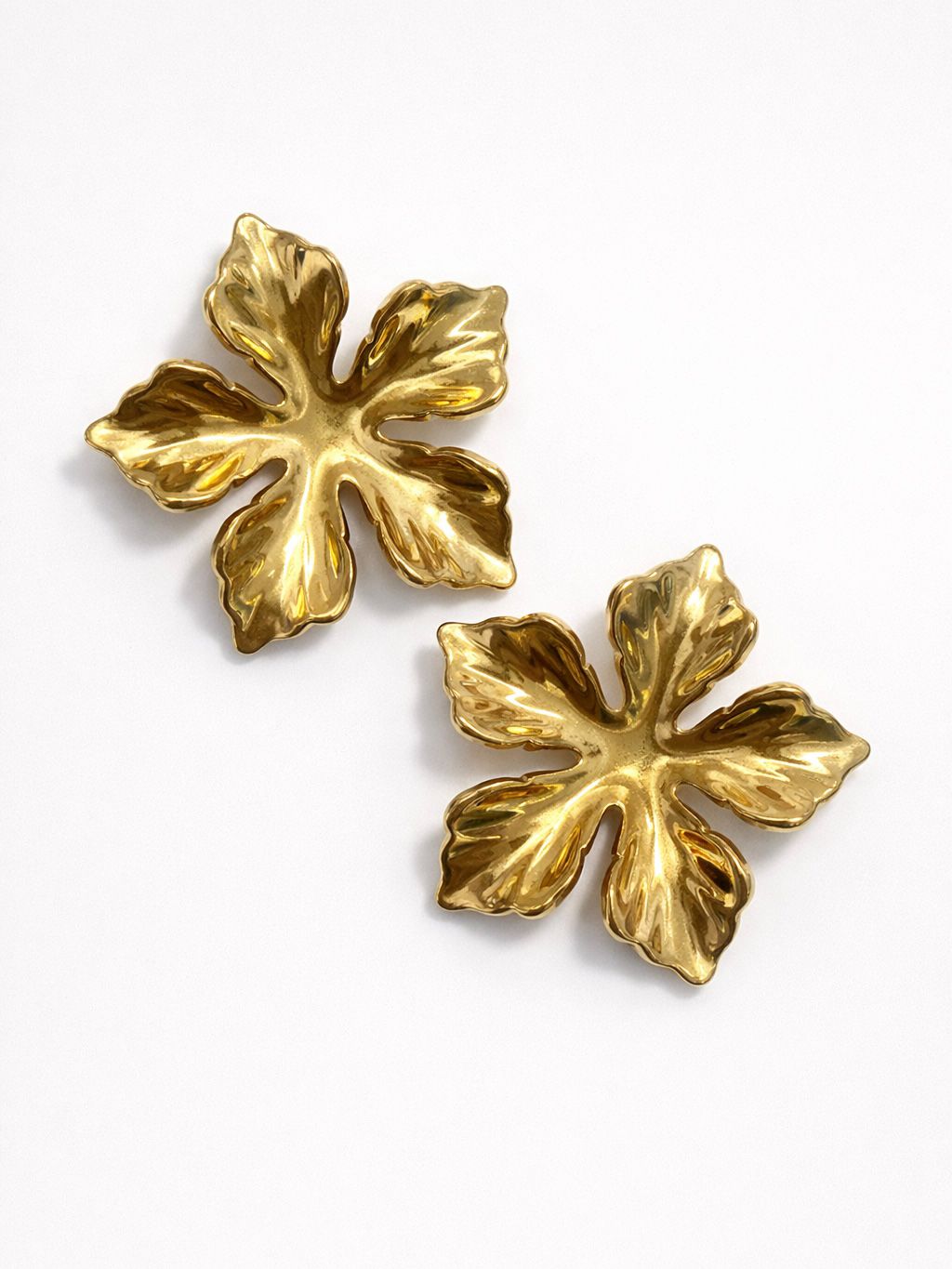 PENDIENTE ACERO FLOR