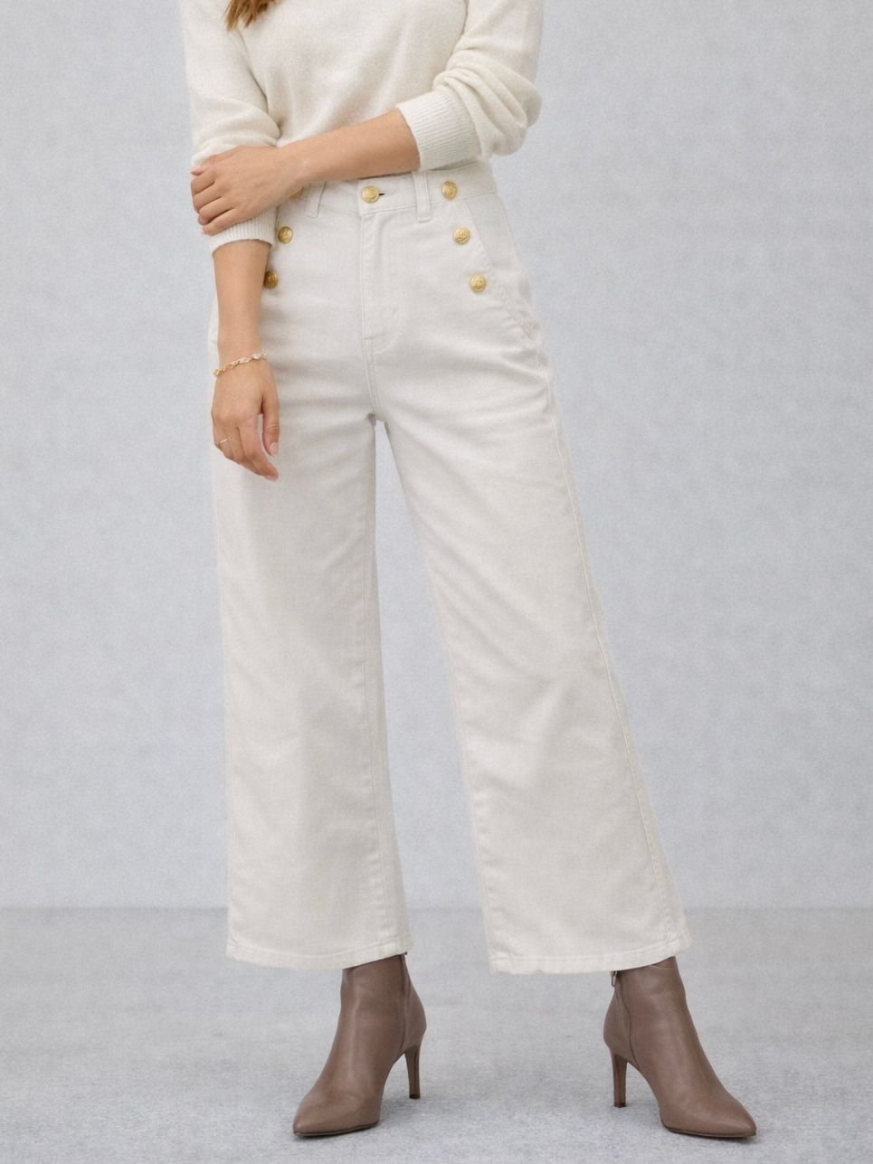 PANTALON CROPED BOTONES