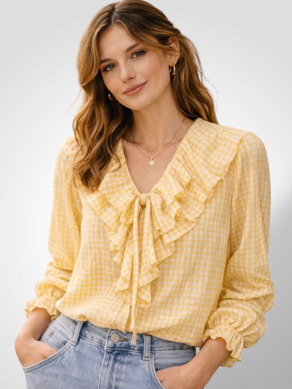 CAMISA VOLANTE VICHY