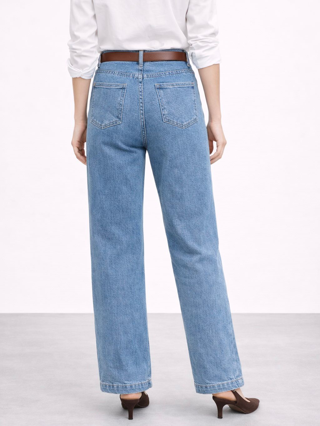 PANTALON WIDE LEG COSTURA