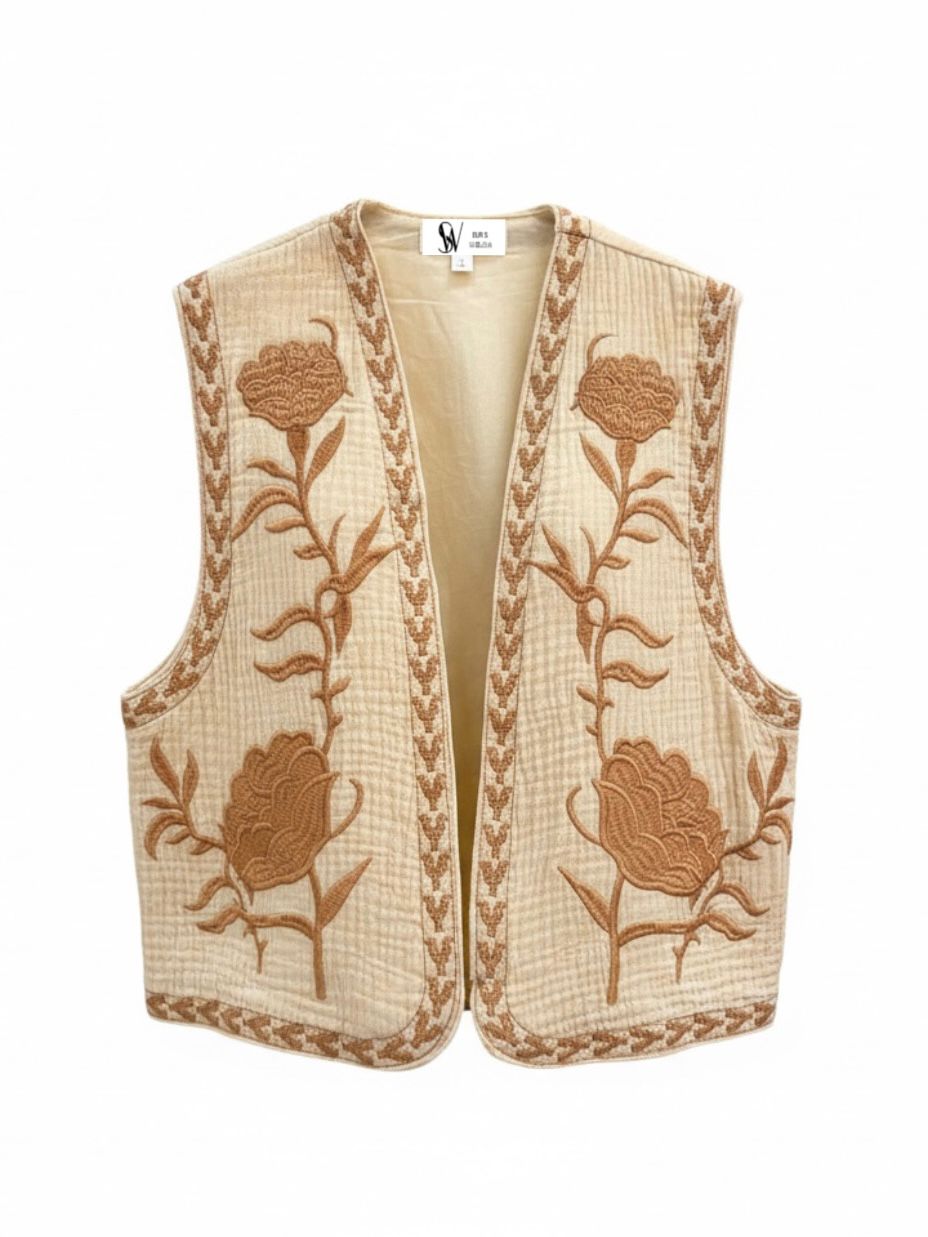 CHALECO BORDADO